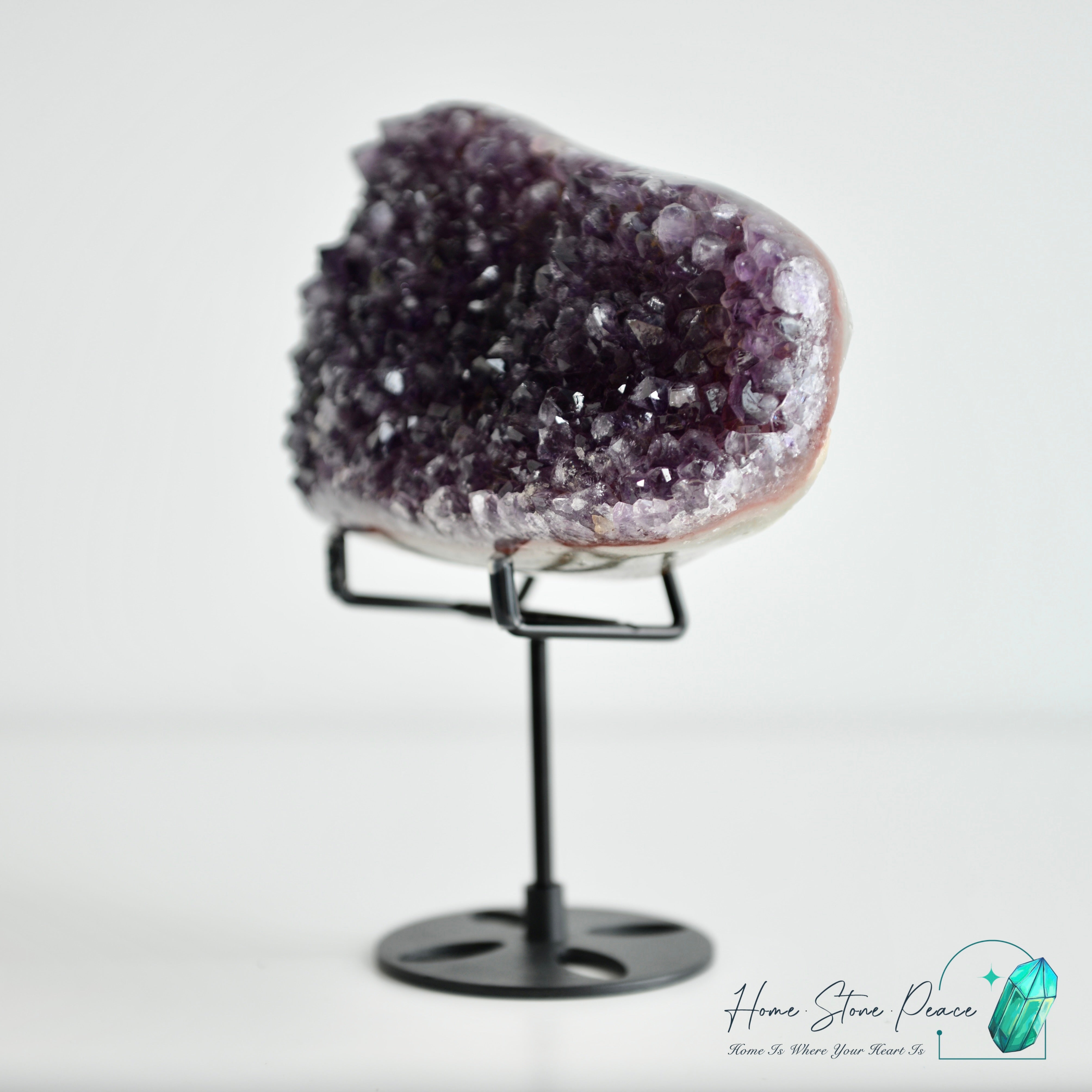 Amethyst Cluster with Stand 紫水晶簇擺設
