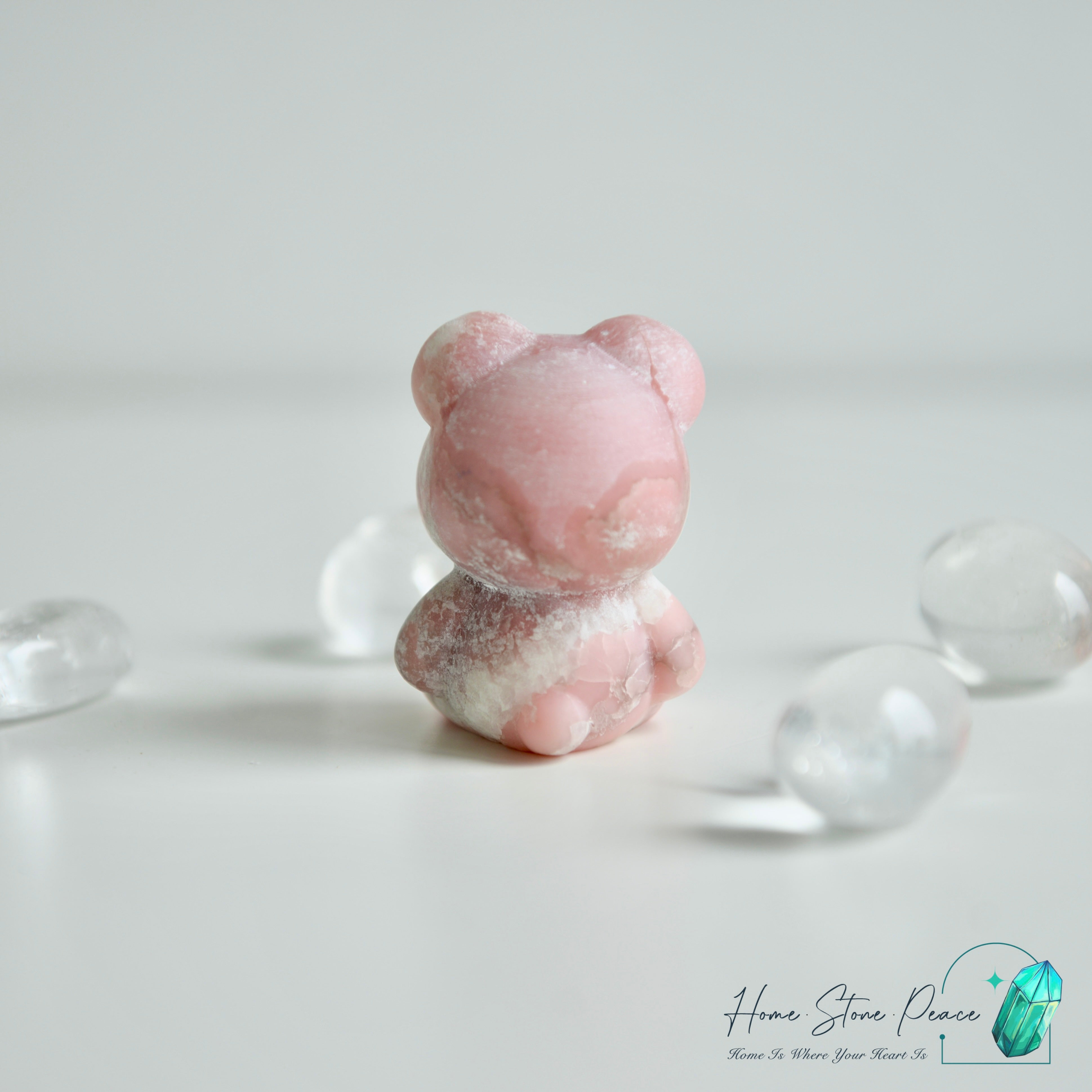 粉紅澳寶小熊 Pink Opal Teddy Bear