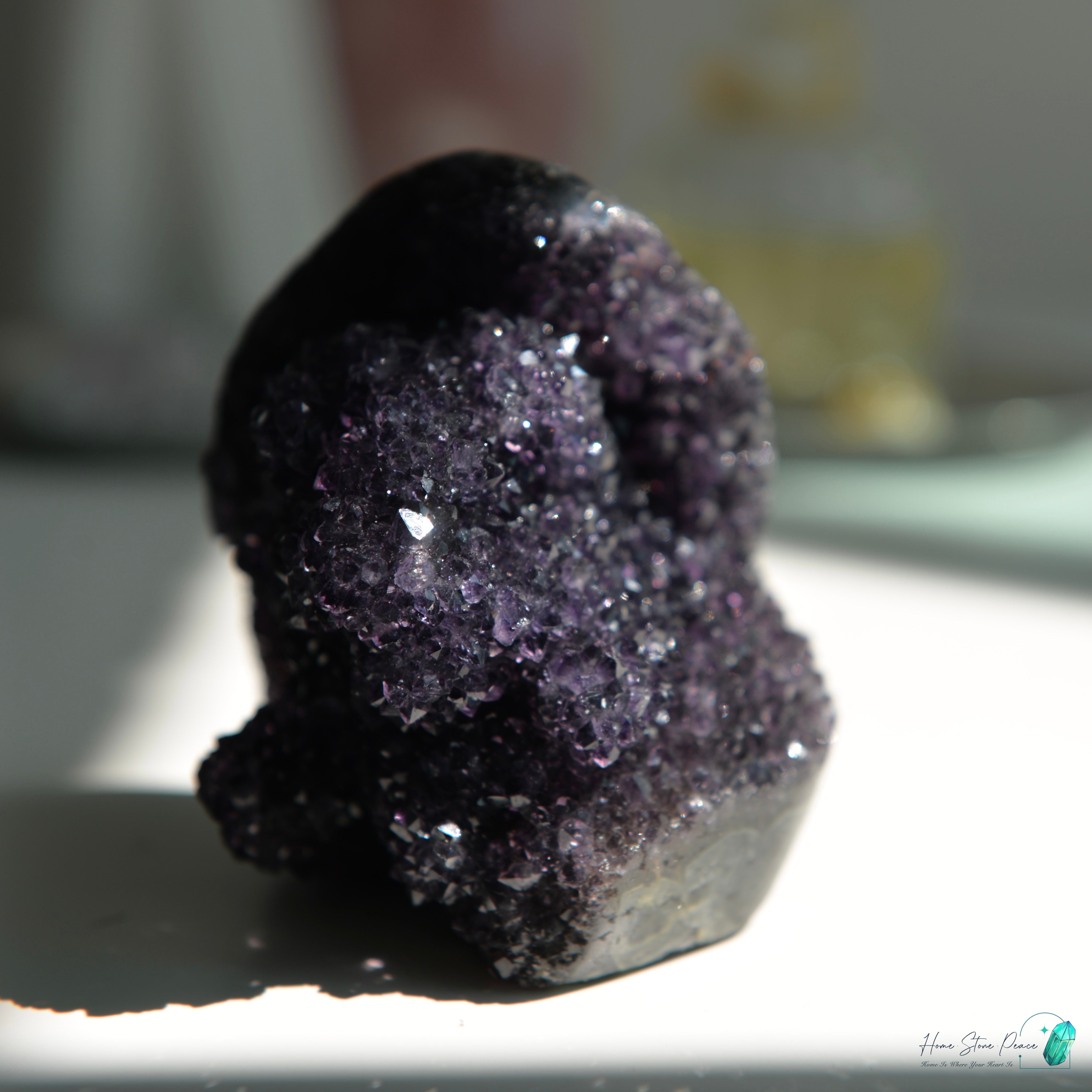 深黑紫水晶花球 Dark Amethyst Free Form