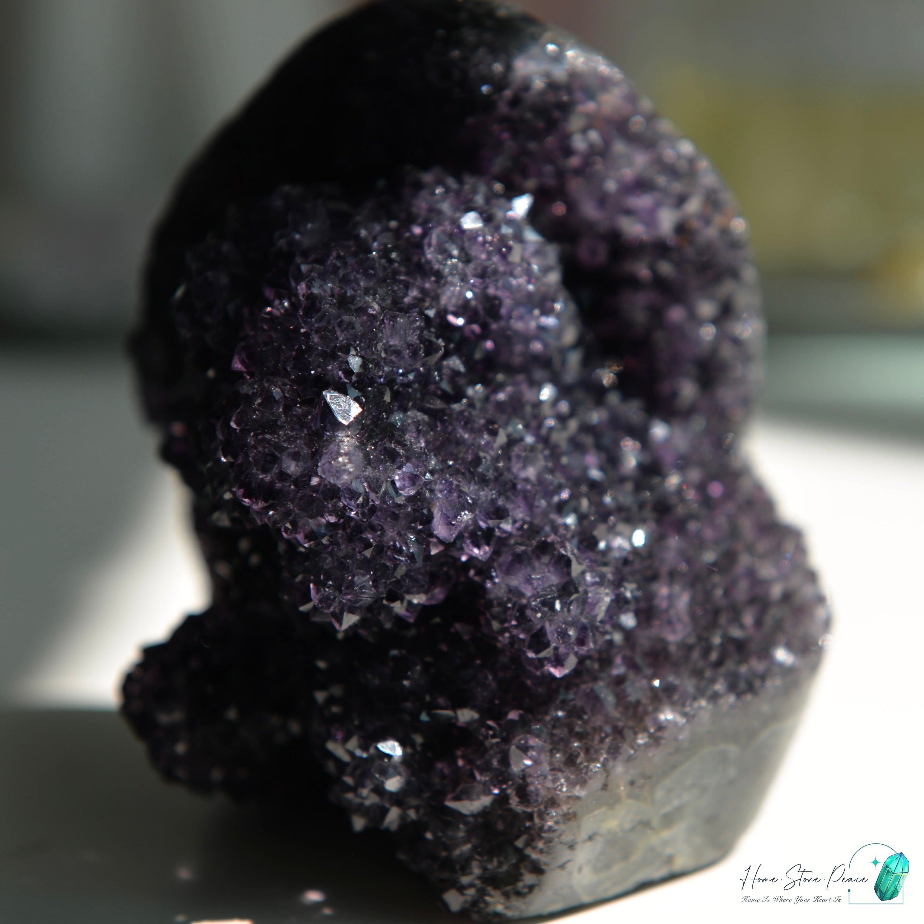 深黑紫水晶花球 Dark Amethyst Free Form