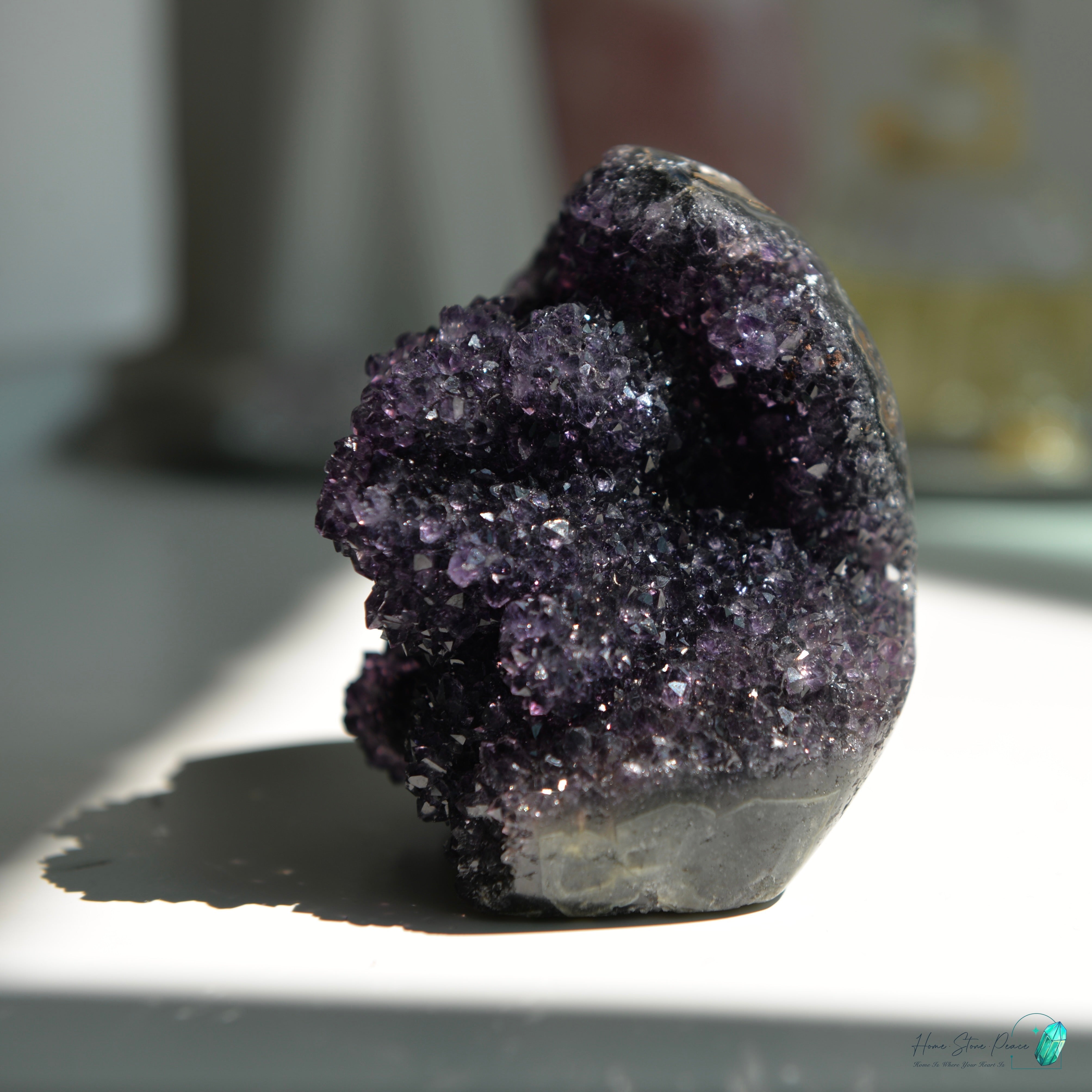 深黑紫水晶花球 Dark Amethyst Free Form