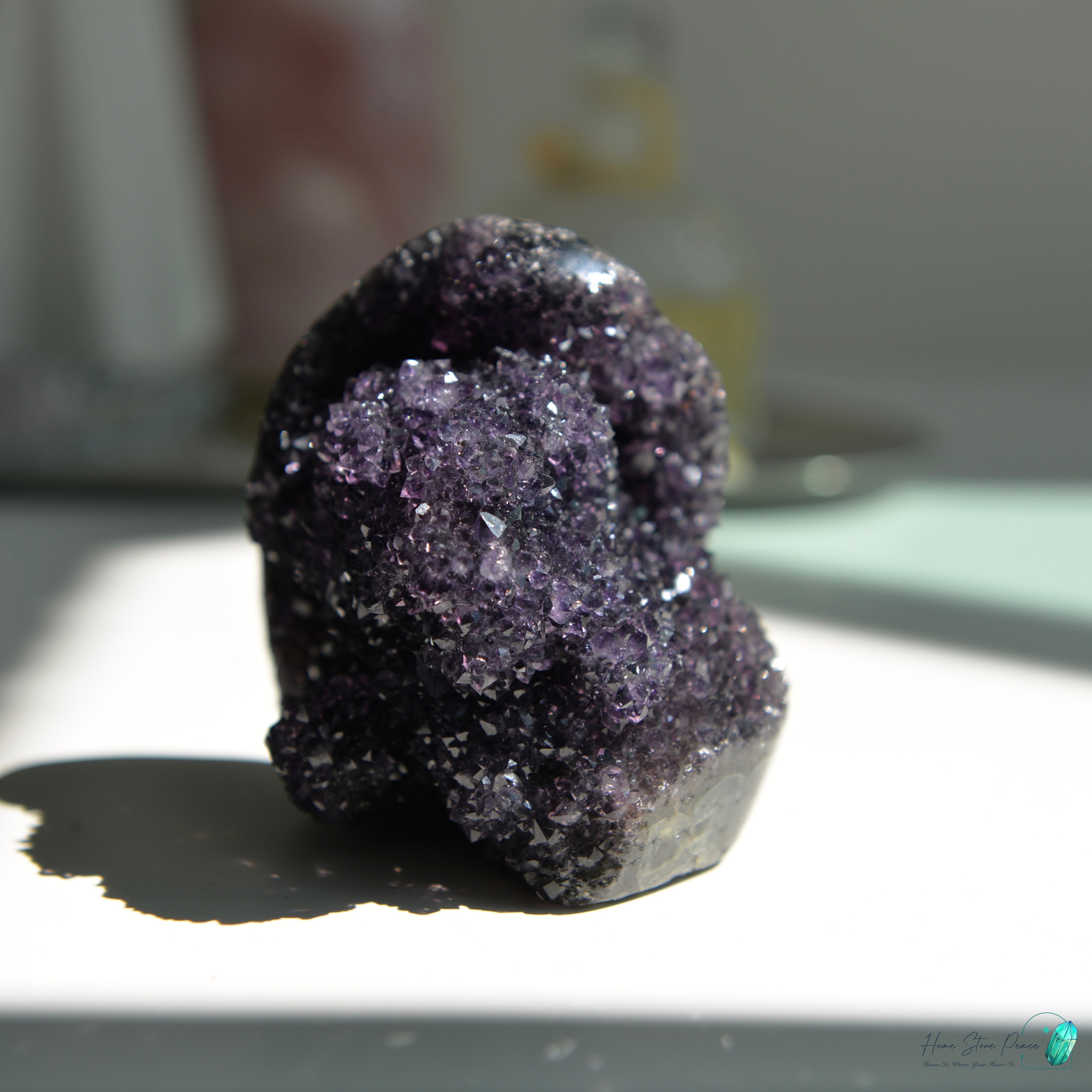 深黑紫水晶花球 Dark Amethyst Free Form