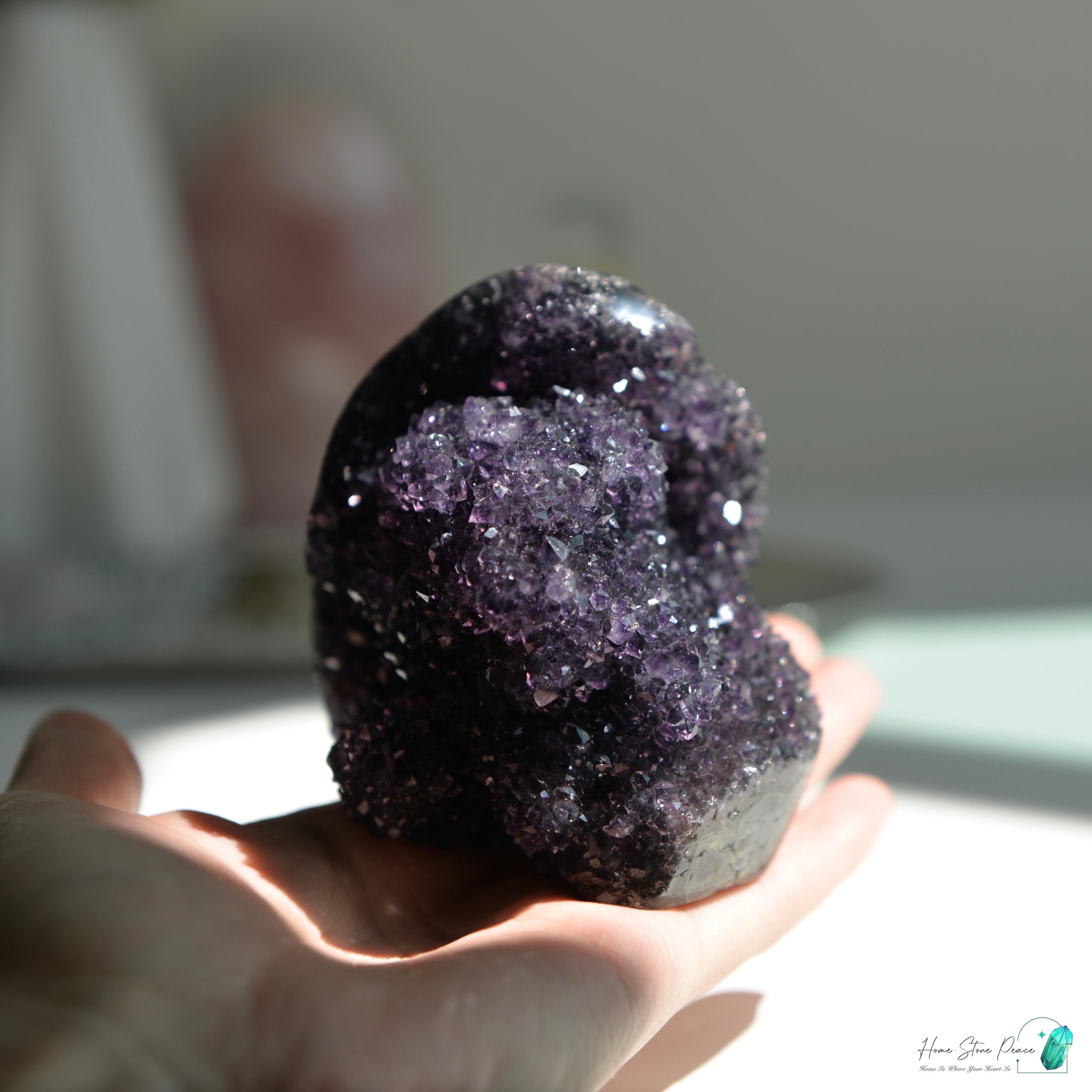 深黑紫水晶花球 Dark Amethyst Free Form