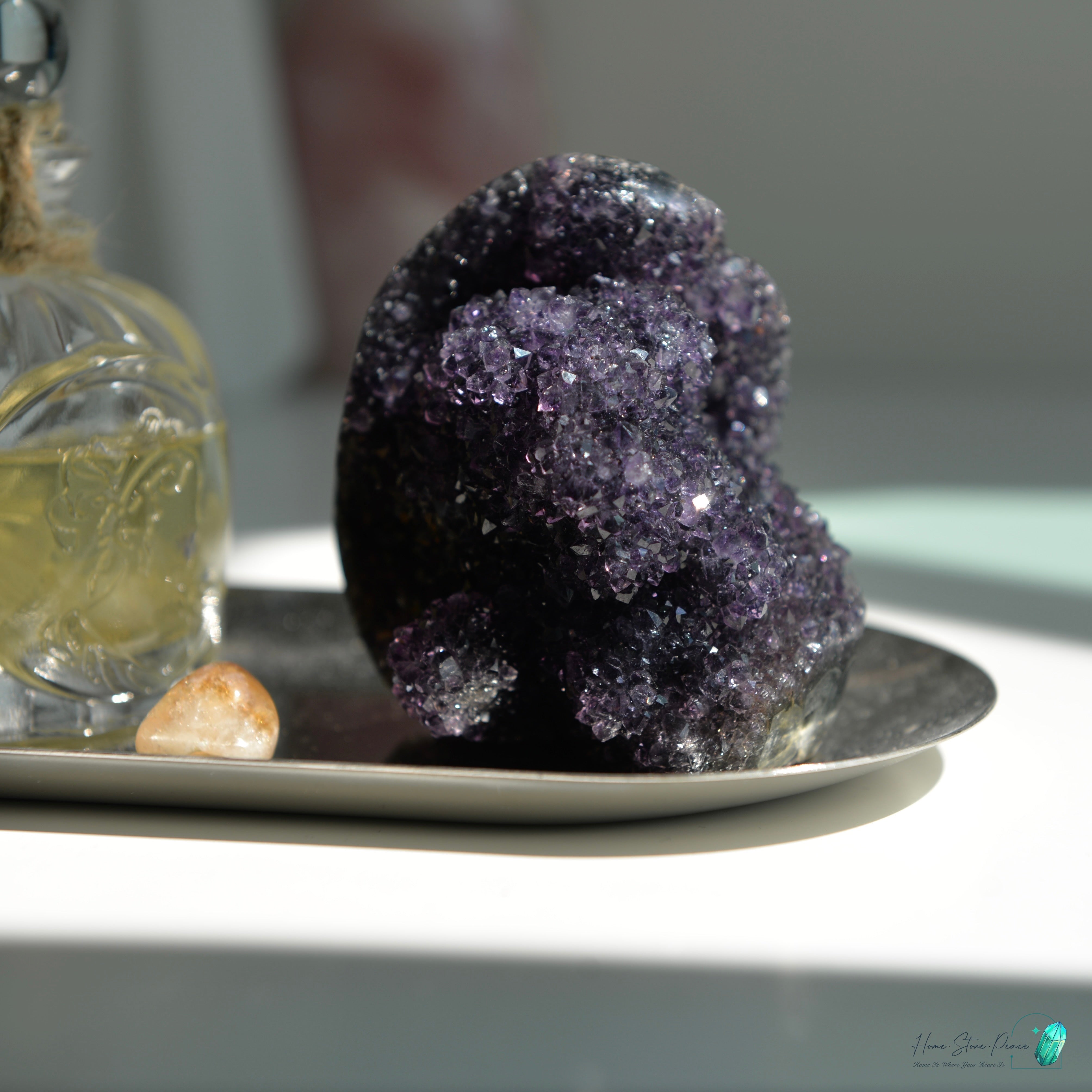 深黑紫水晶花球 Dark Amethyst Free Form