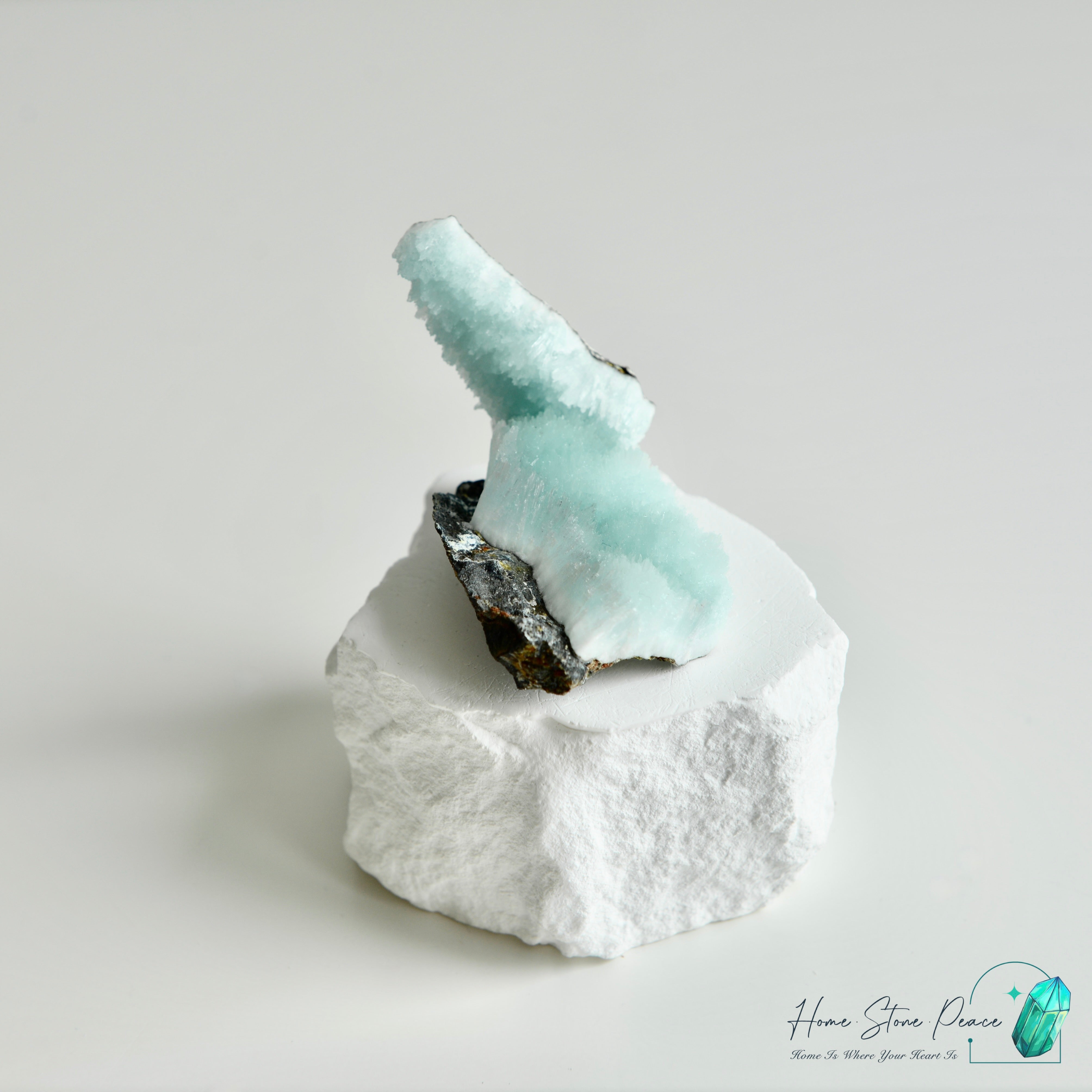 Blue Aragonite Cluster 藍霰石