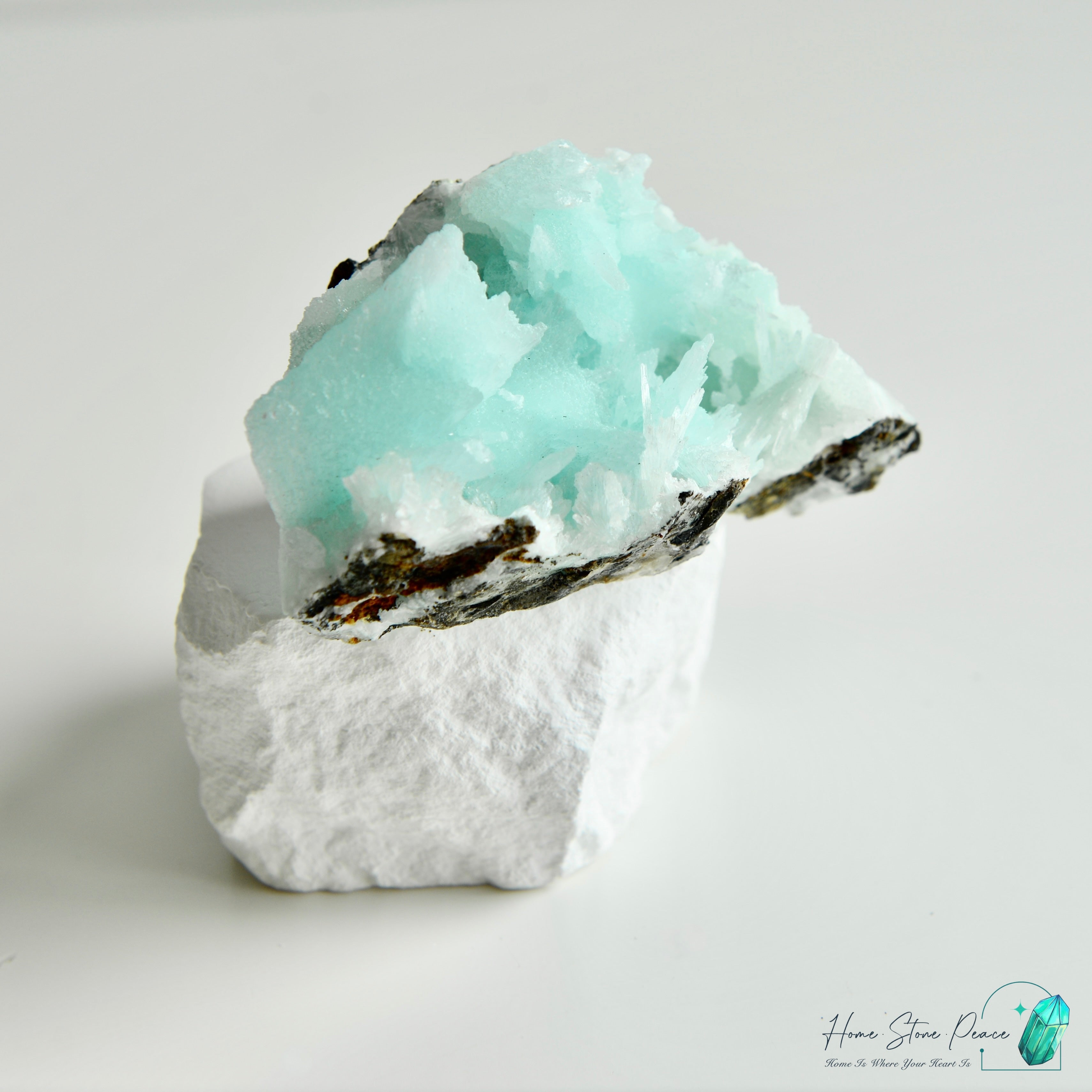 Blue Aragonite Cluster 藍霰石