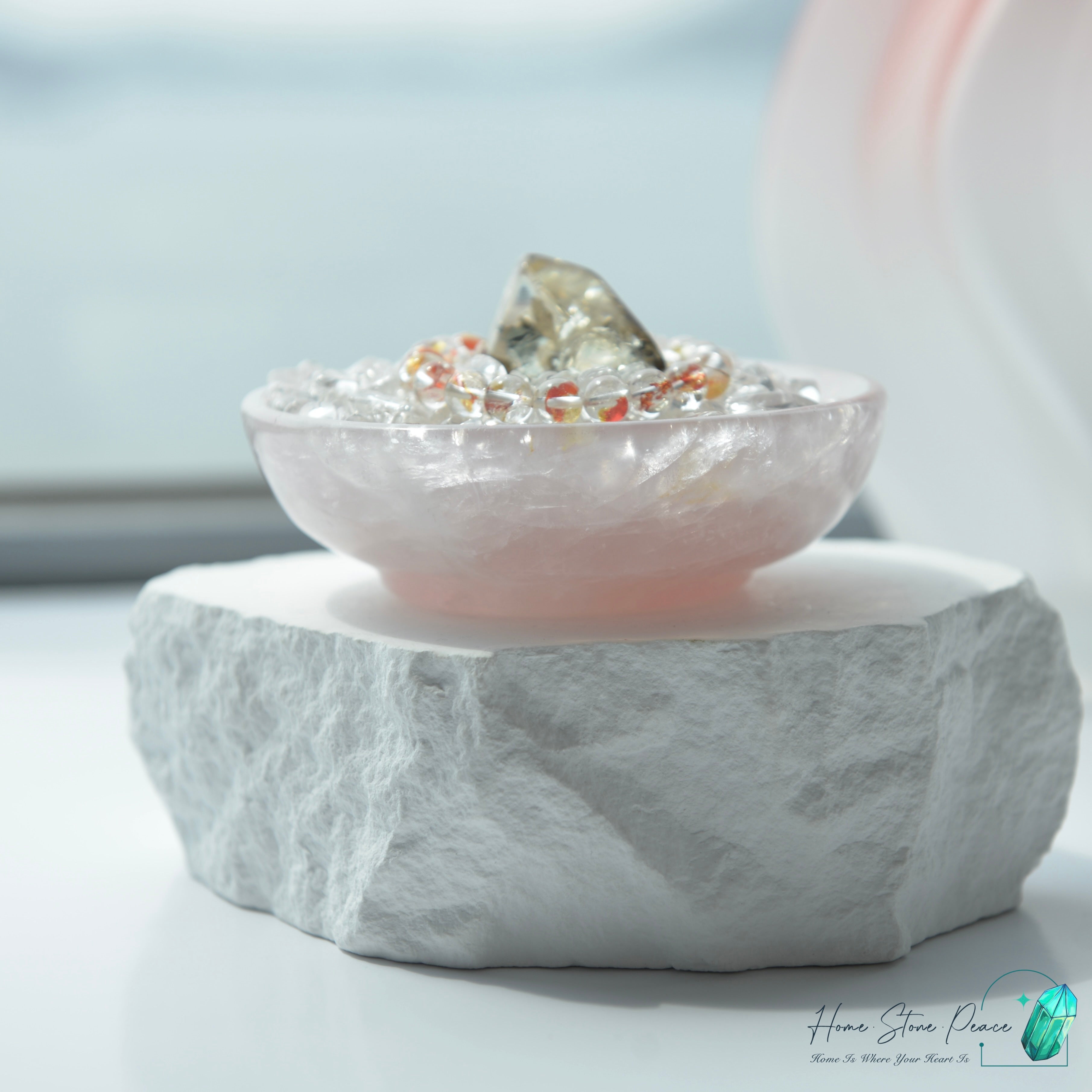 Rose Quartz Bowl 粉紅水晶碗