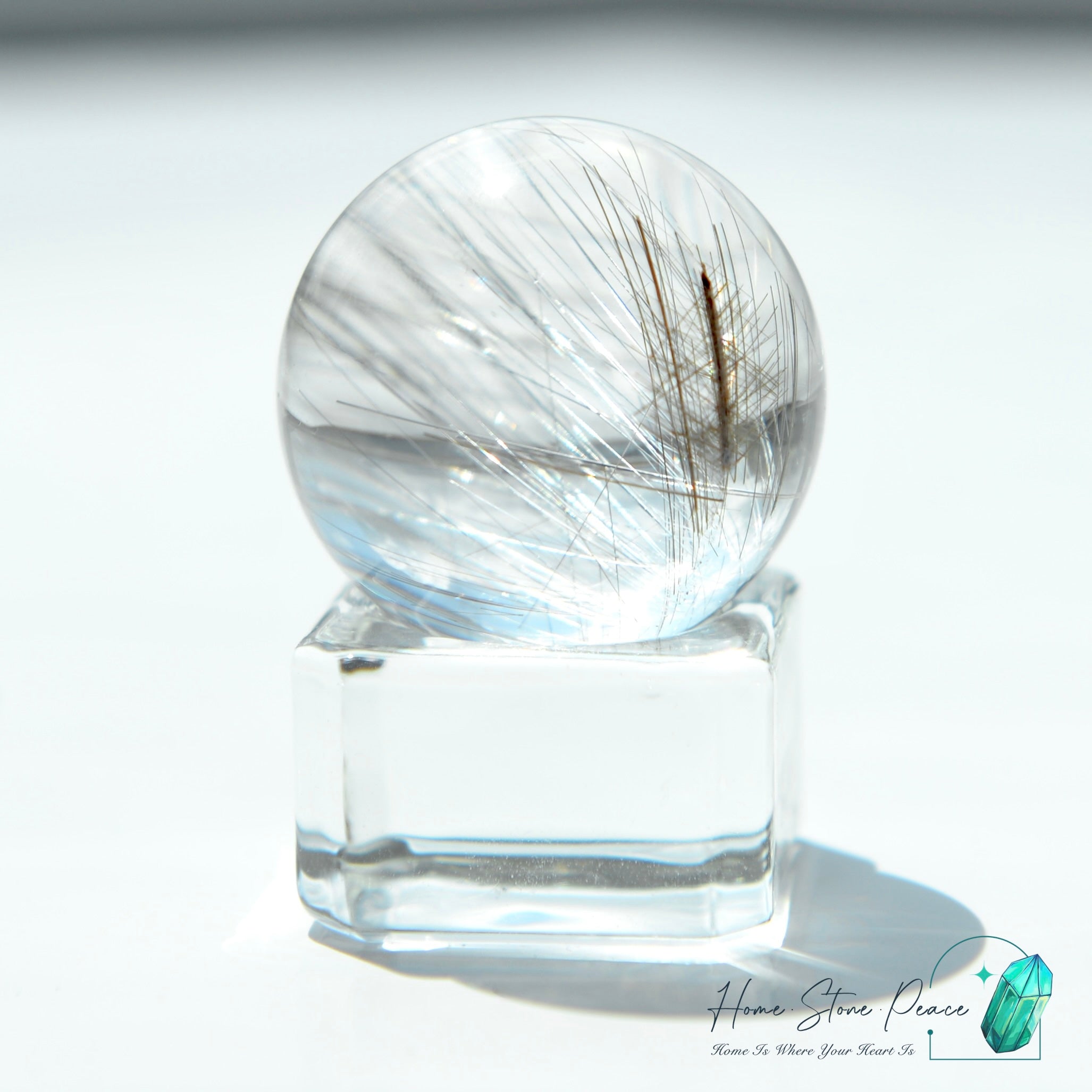 Silver Rutilated Quartz Sphere 巴西銀髮水晶球