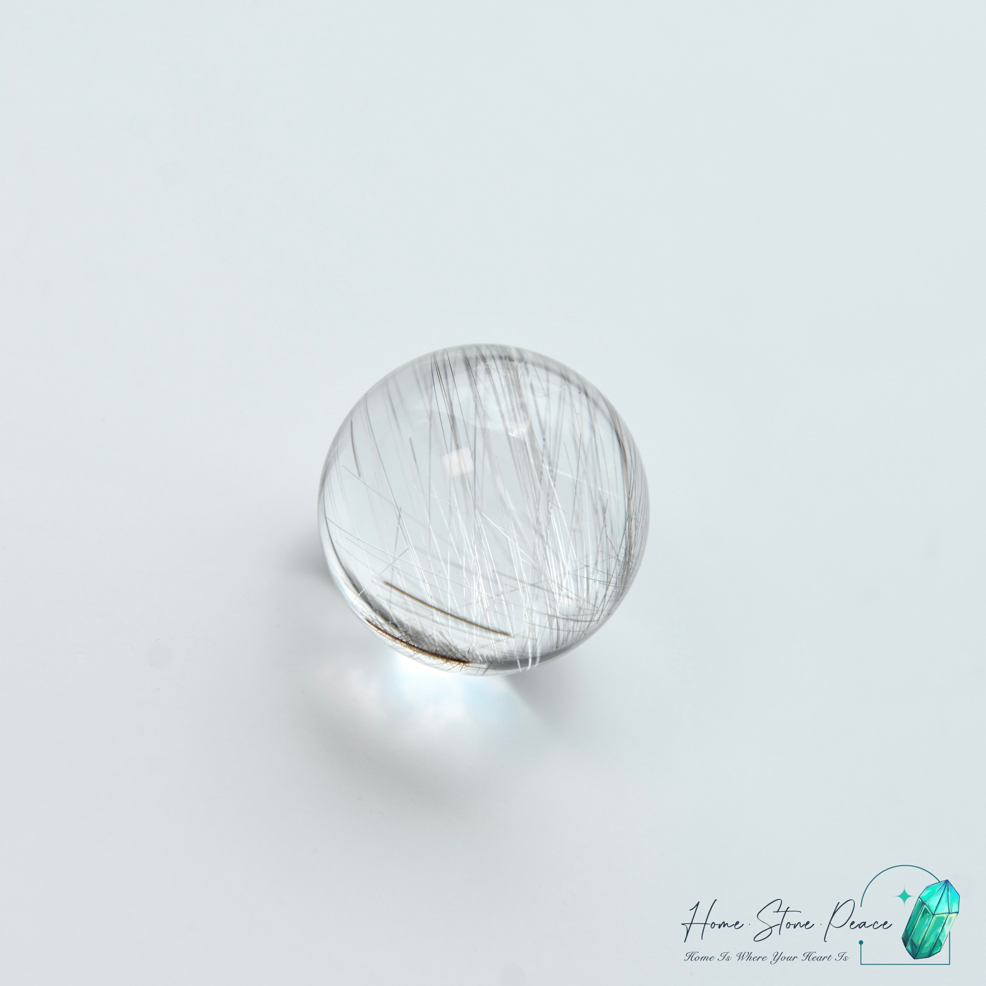 Silver Rutilated Quartz Sphere 巴西銀髮水晶球