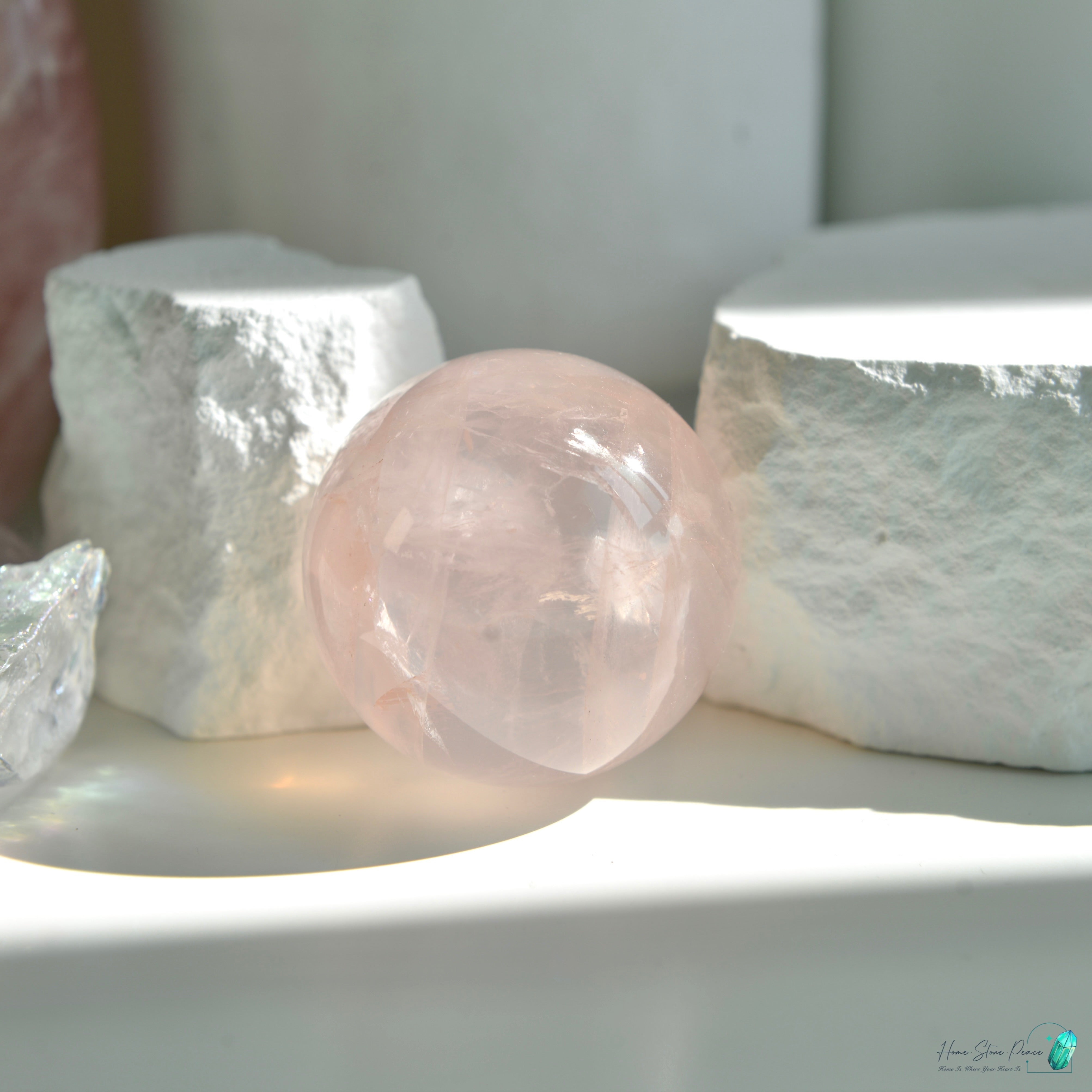 莫桑比克粉紅水晶球 Mozambique Rose Quartz Sphere