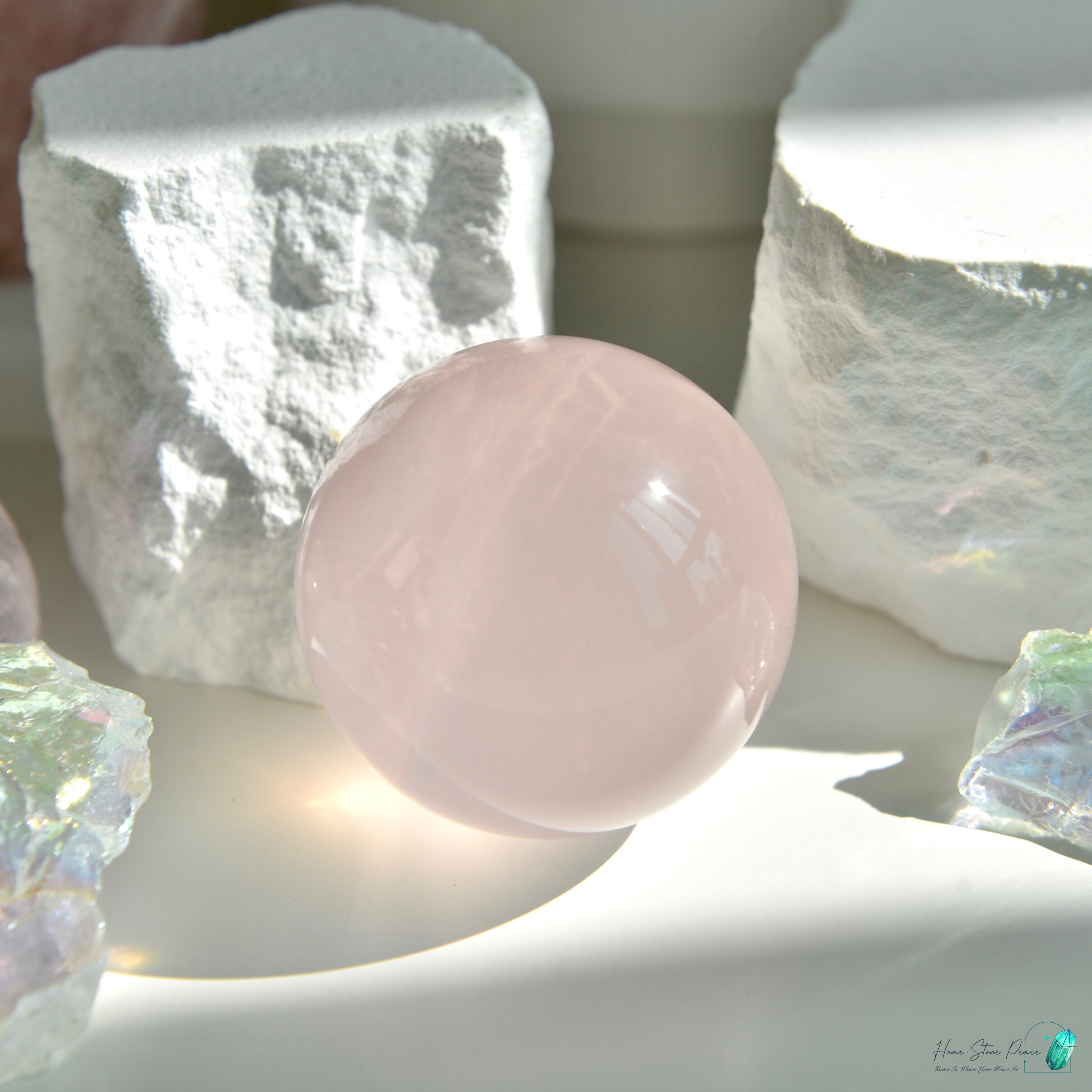 莫桑比克粉紅水晶球 Mozambique Rose Quartz Sphere