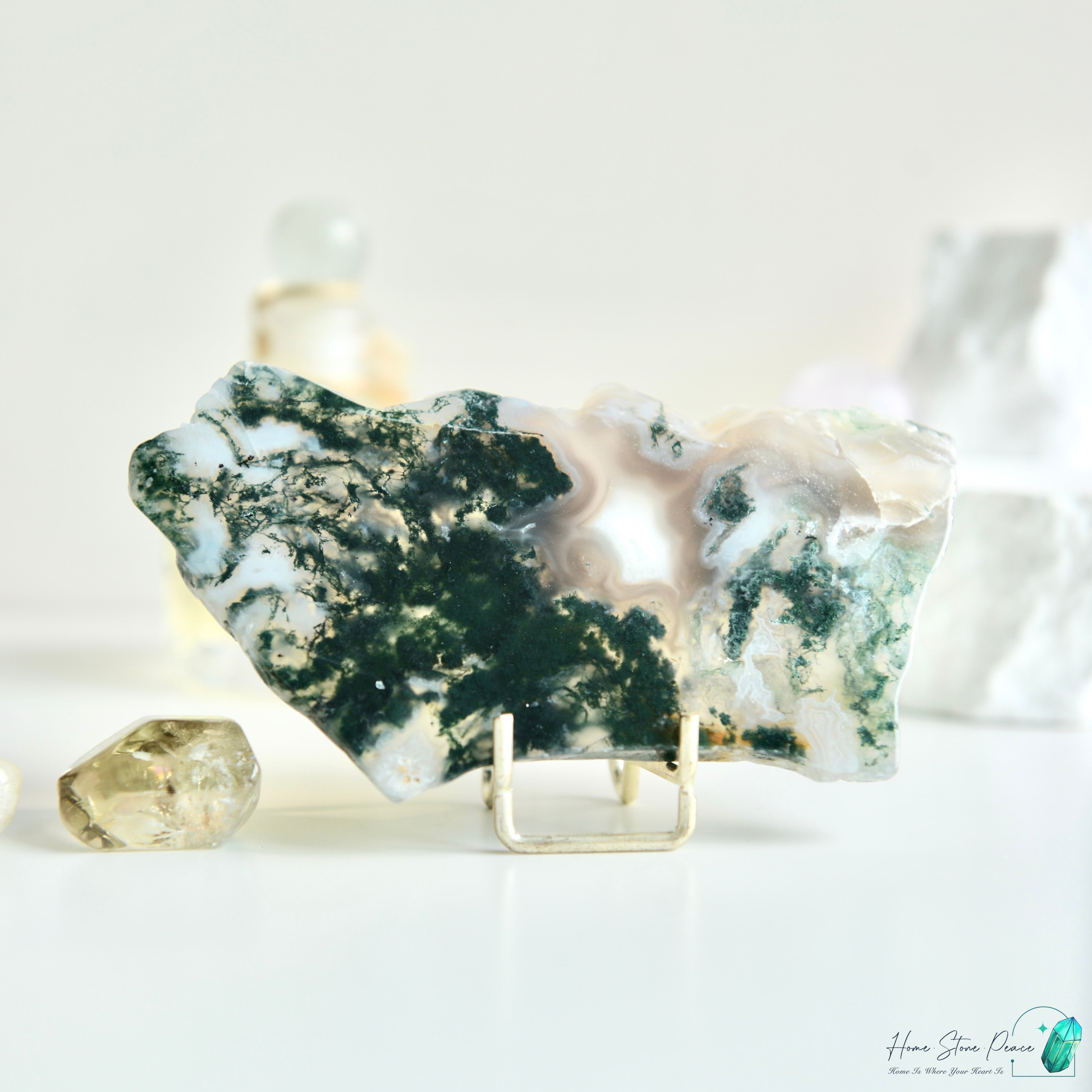 水草瑪瑙片 Moss Agate Slab