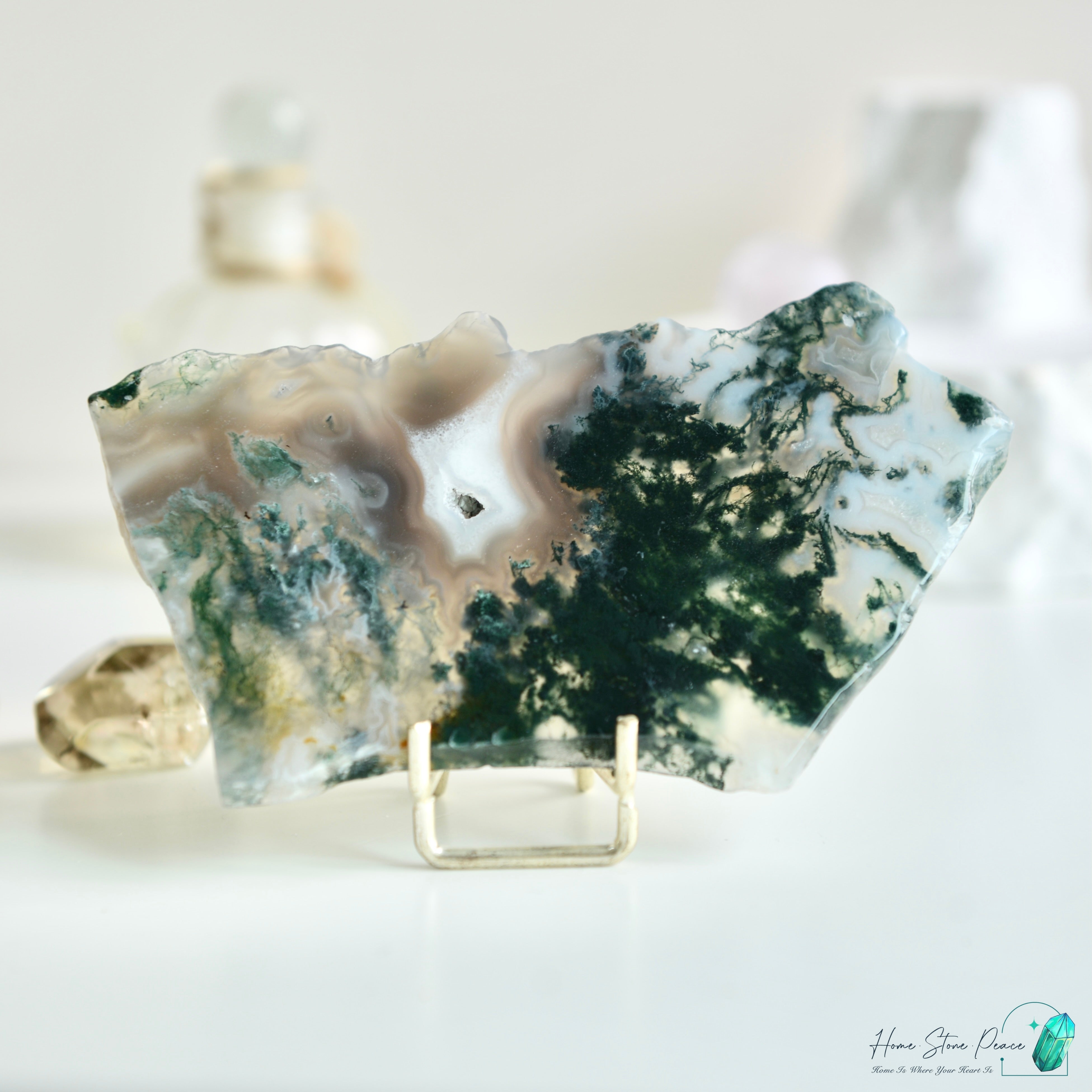 水草瑪瑙片 Moss Agate Slab