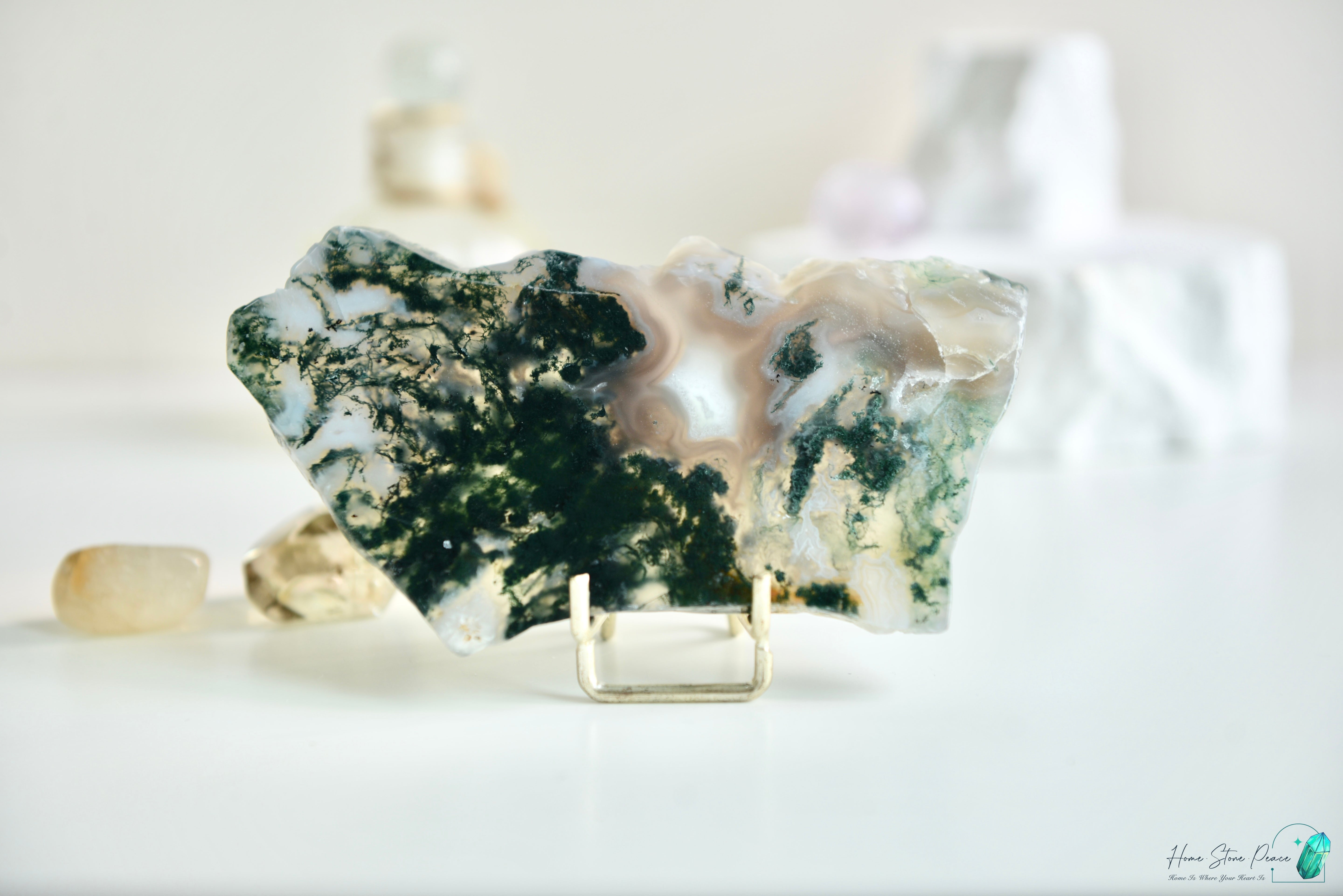 水草瑪瑙片 Moss Agate Slab
