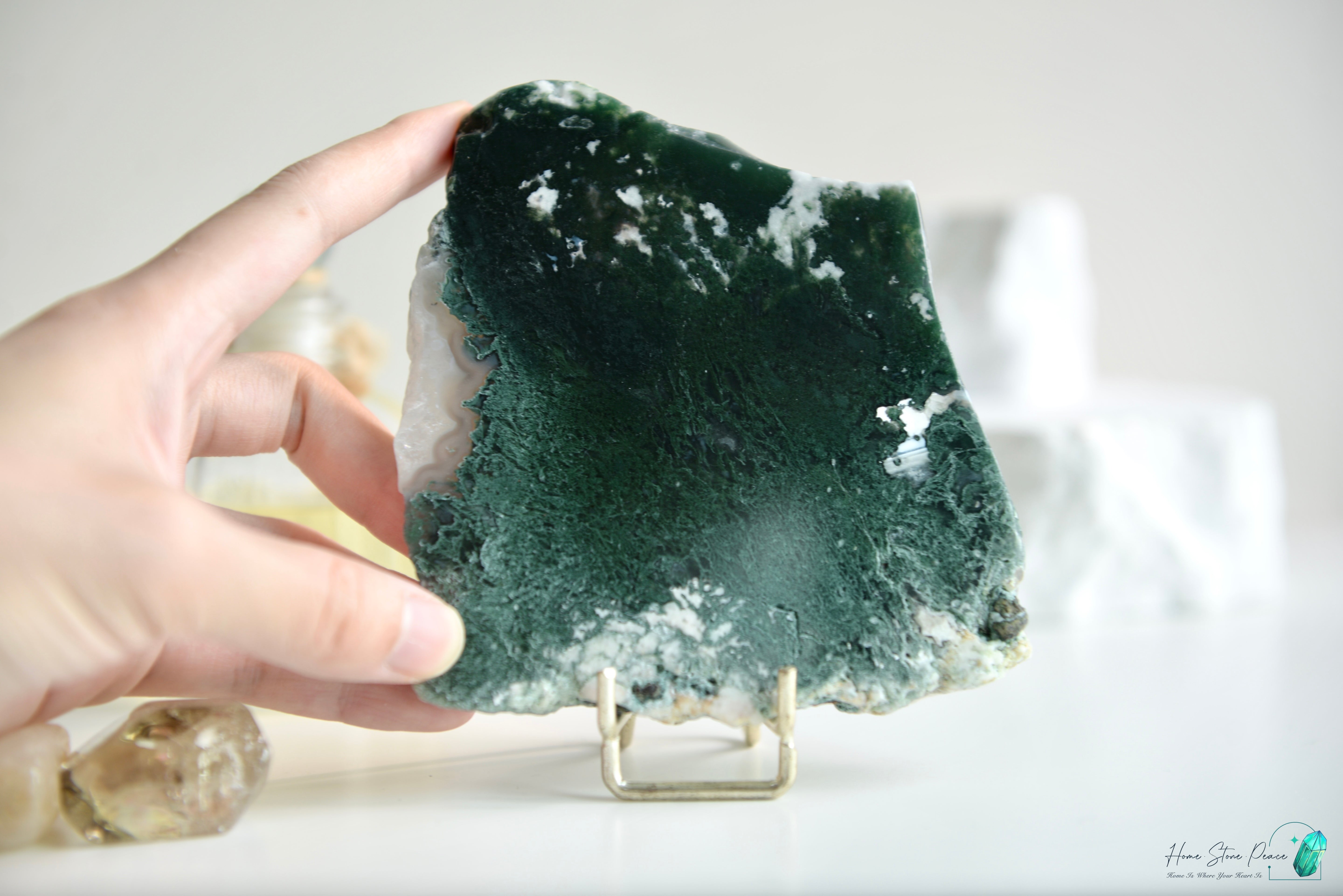 水草瑪瑙片 Moss Agate Slab