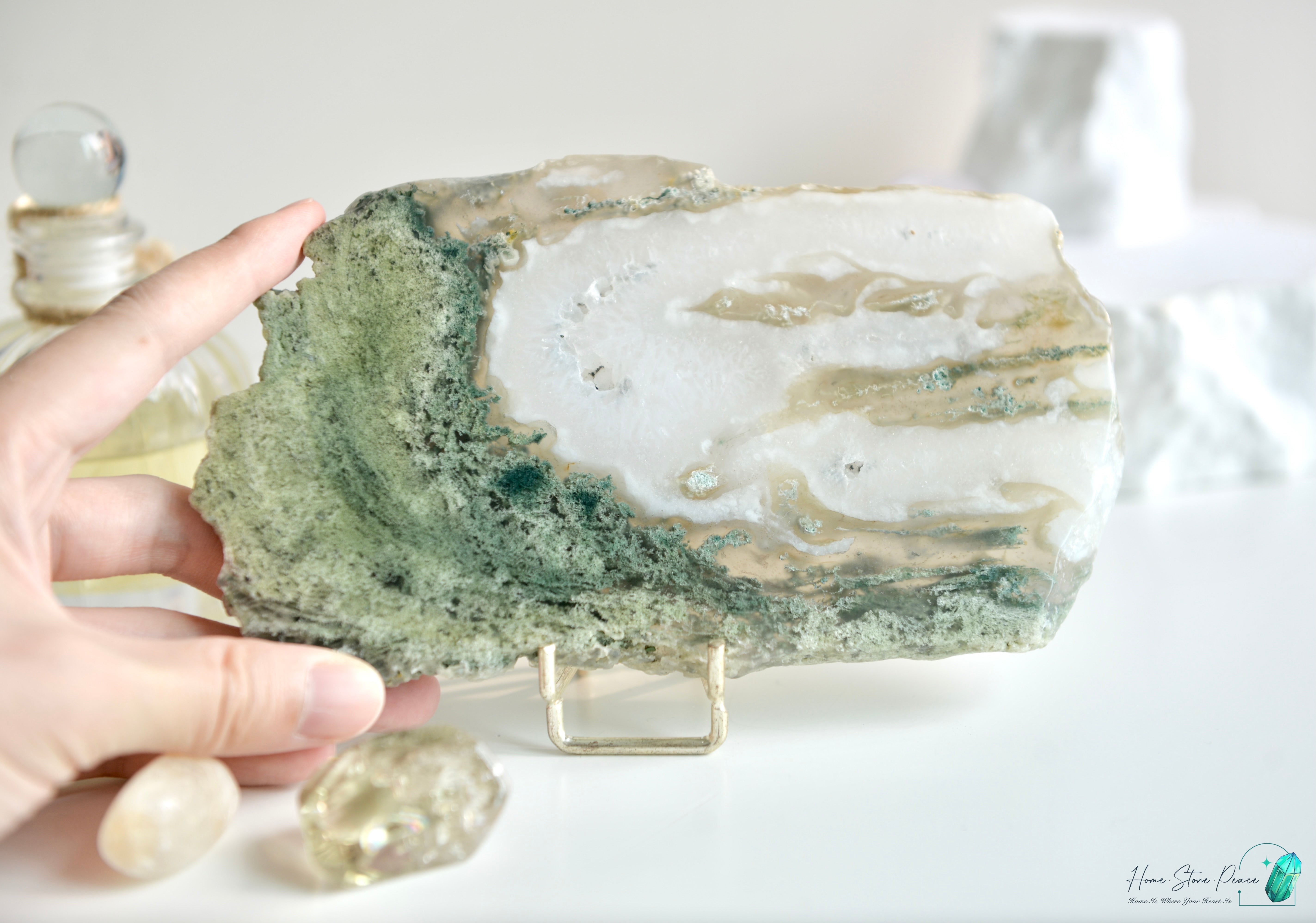 水草瑪瑙片 Moss Agate Slab