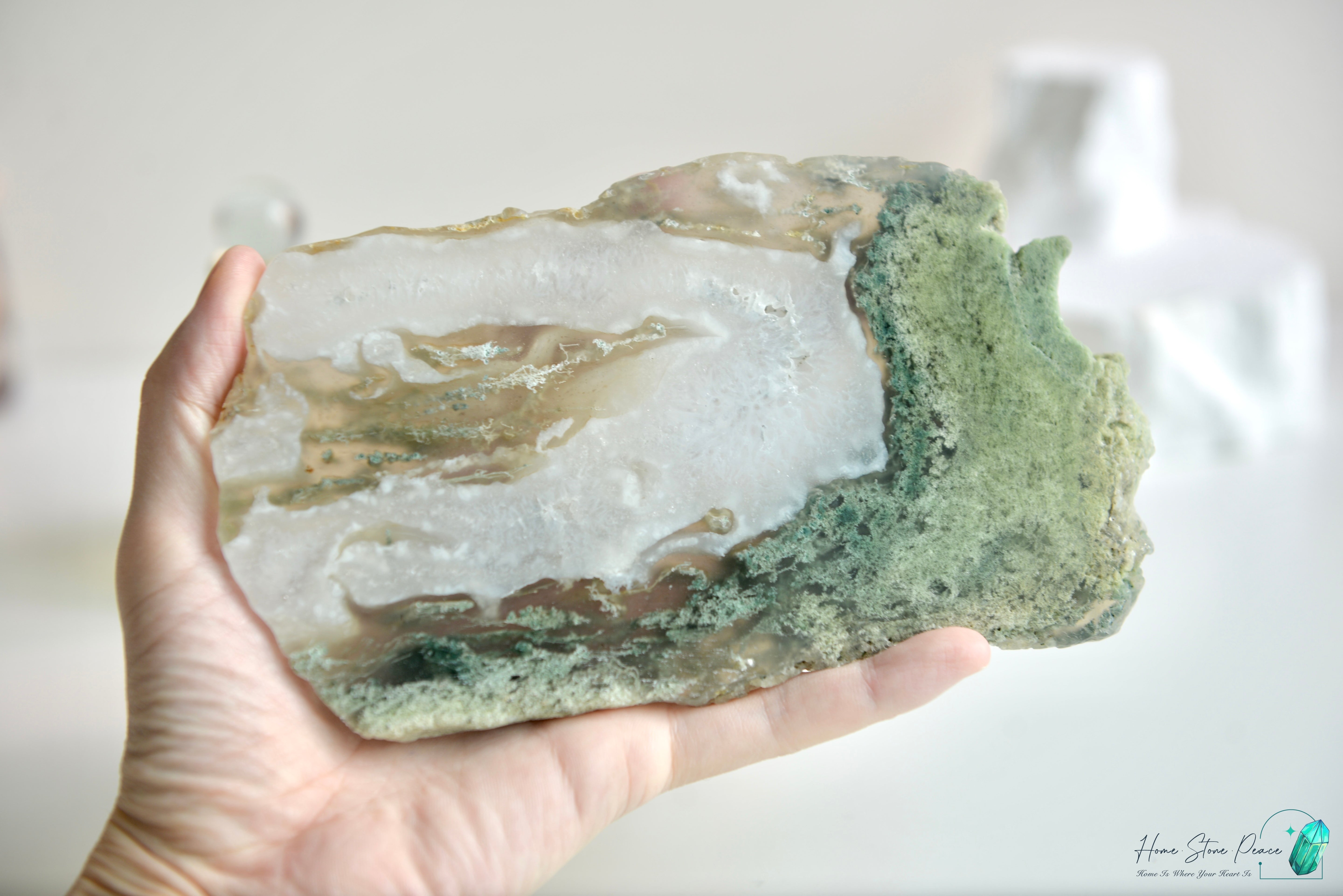 水草瑪瑙片 Moss Agate Slab