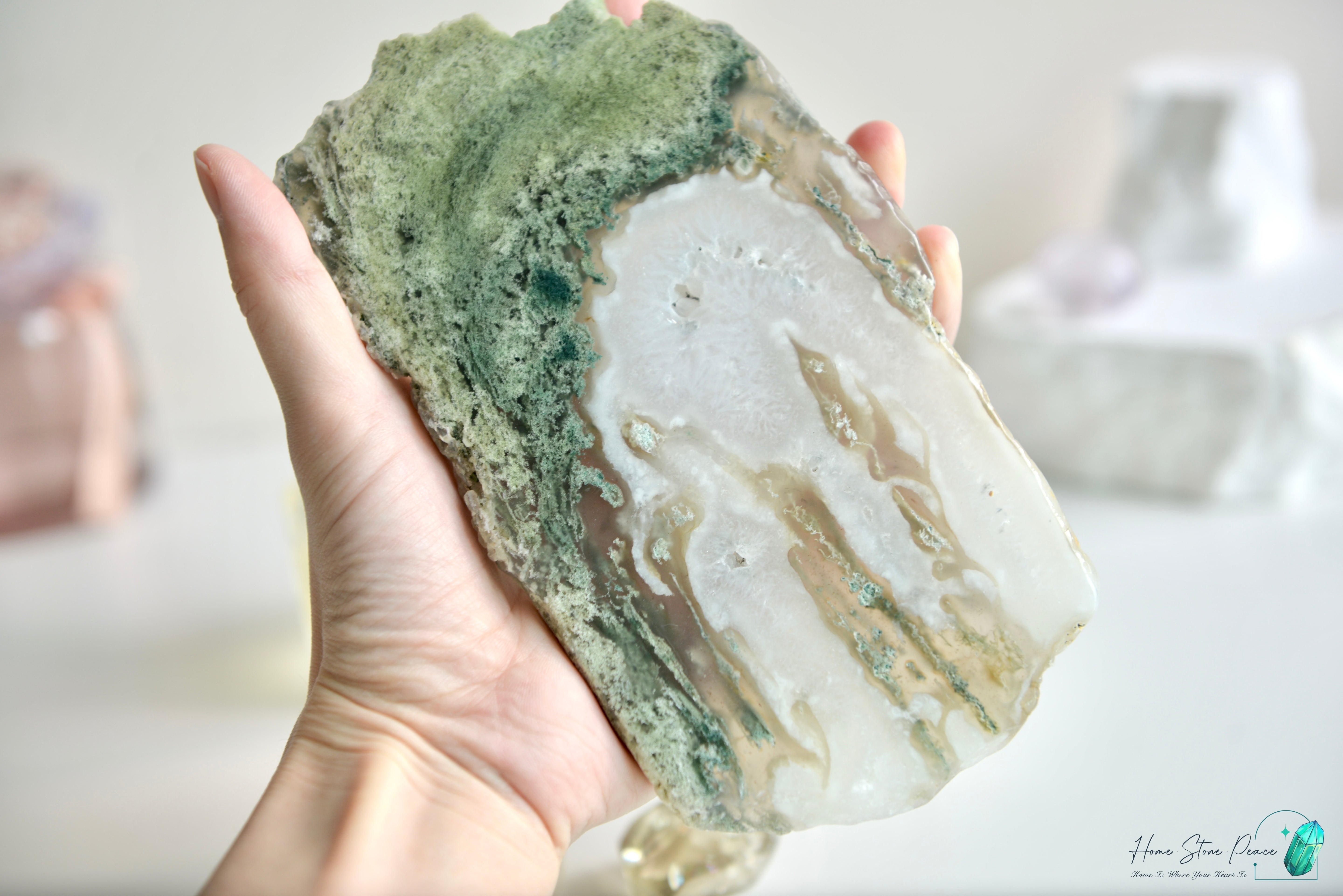 水草瑪瑙片 Moss Agate Slab