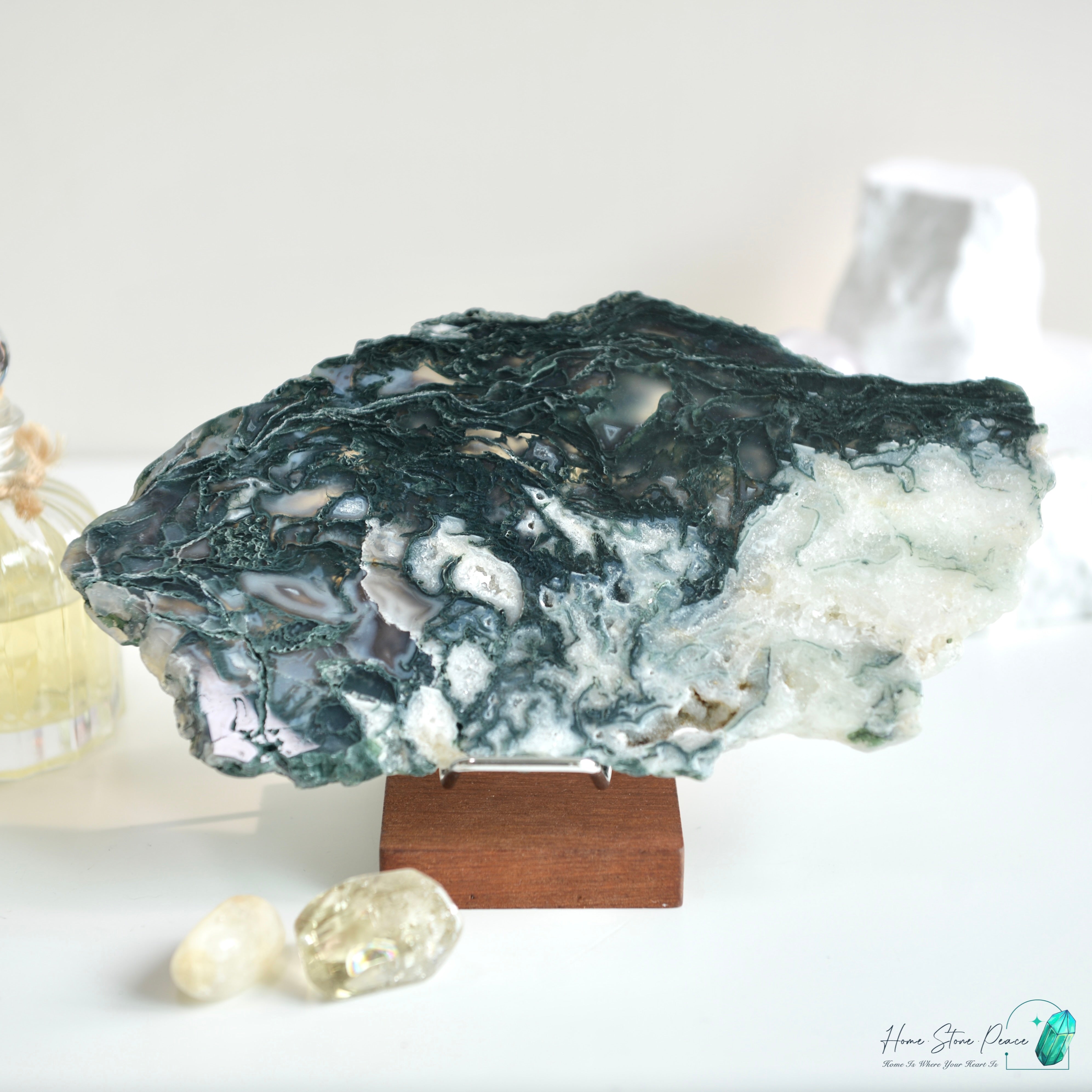 水草瑪瑙片 Moss Agate Slab