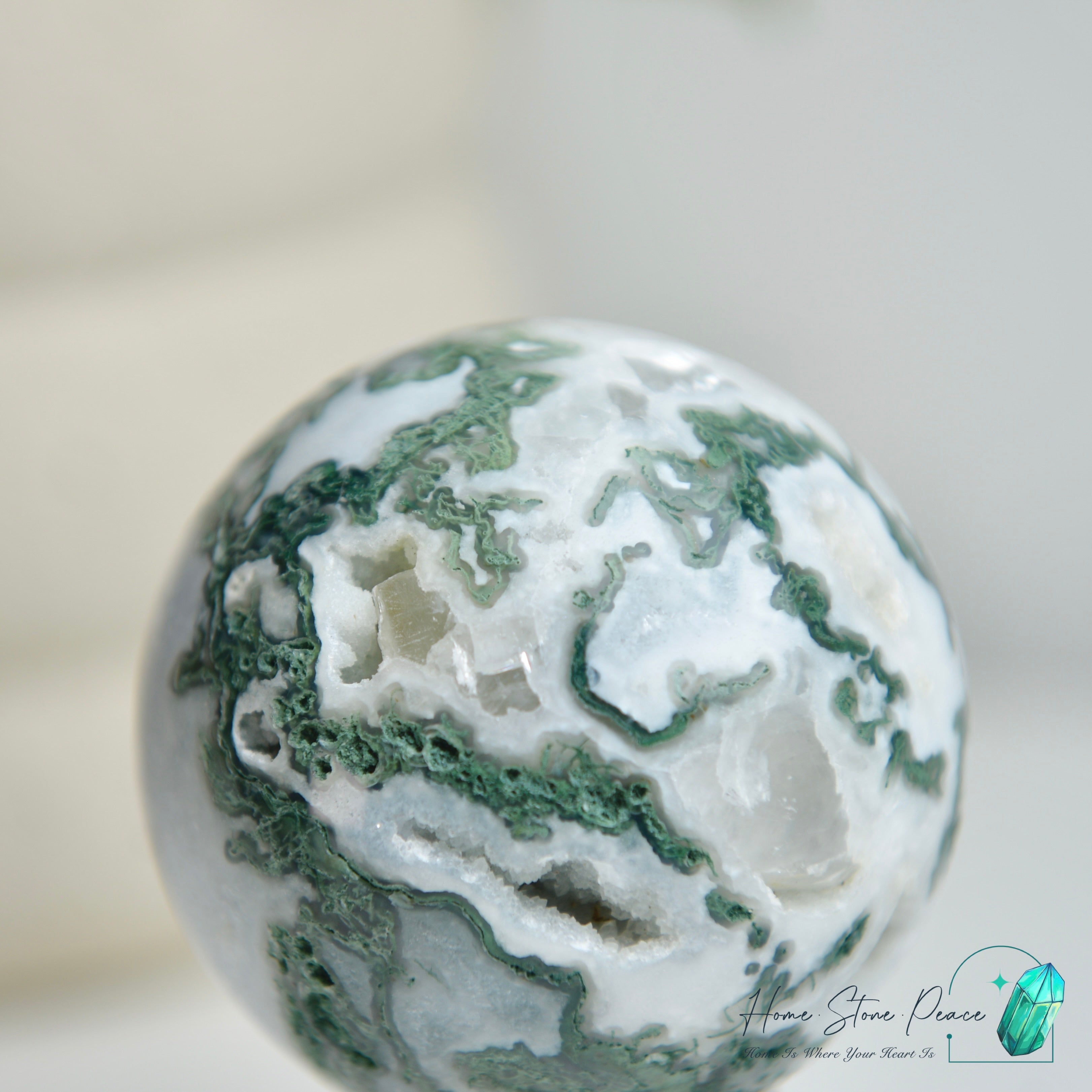 水草瑪瑙球 Moss Agate Sphere