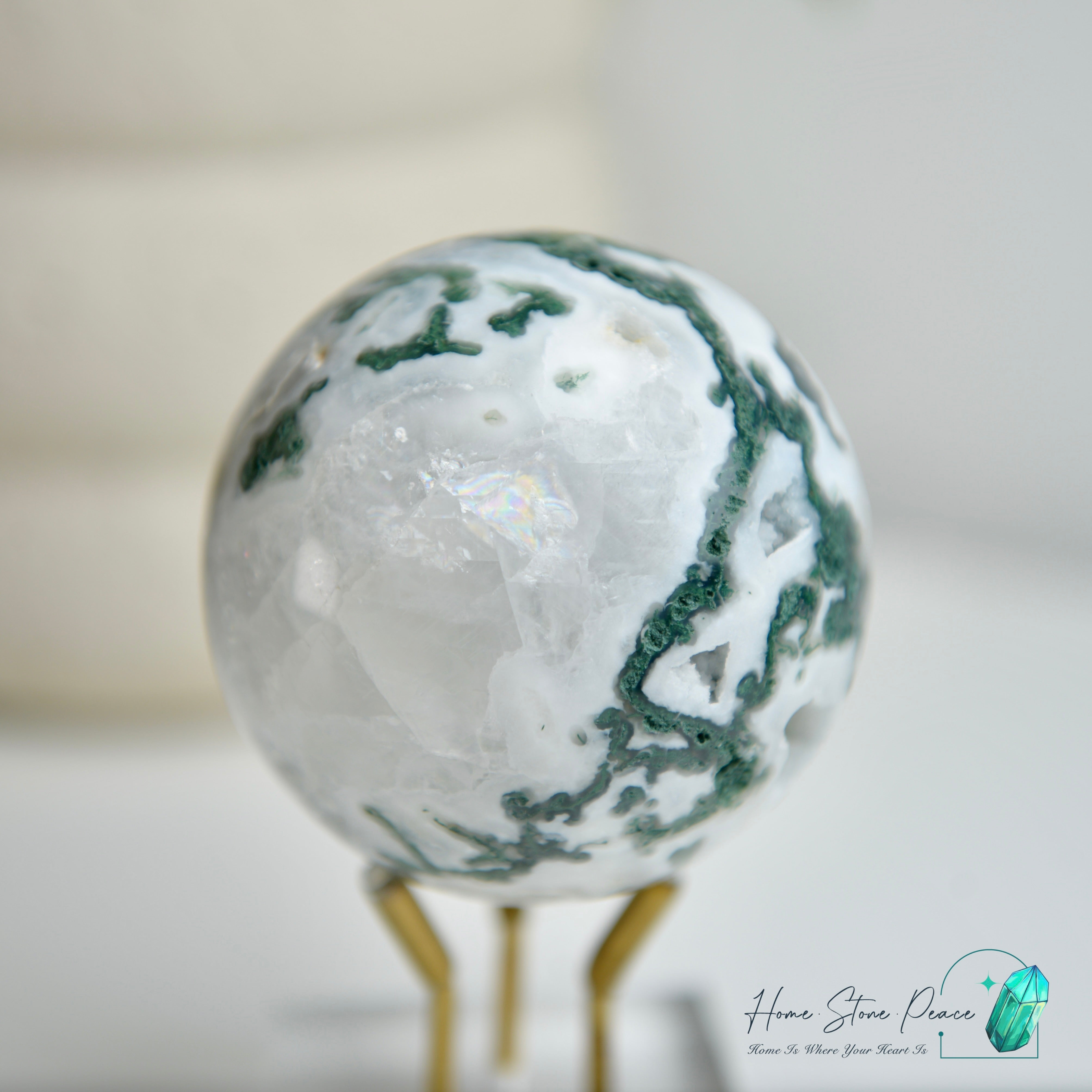 水草瑪瑙球 Moss Agate Sphere