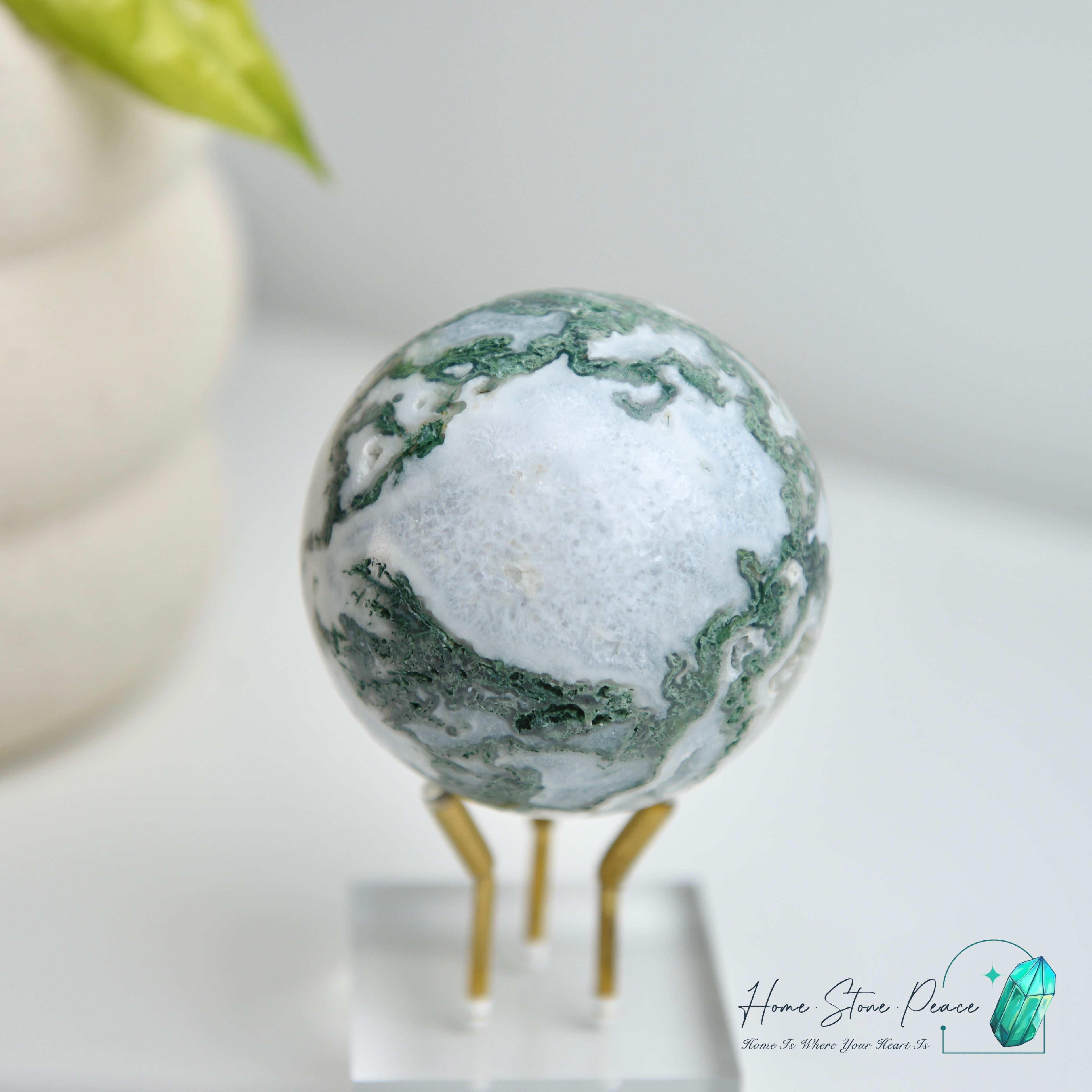 水草瑪瑙球 Moss Agate Sphere