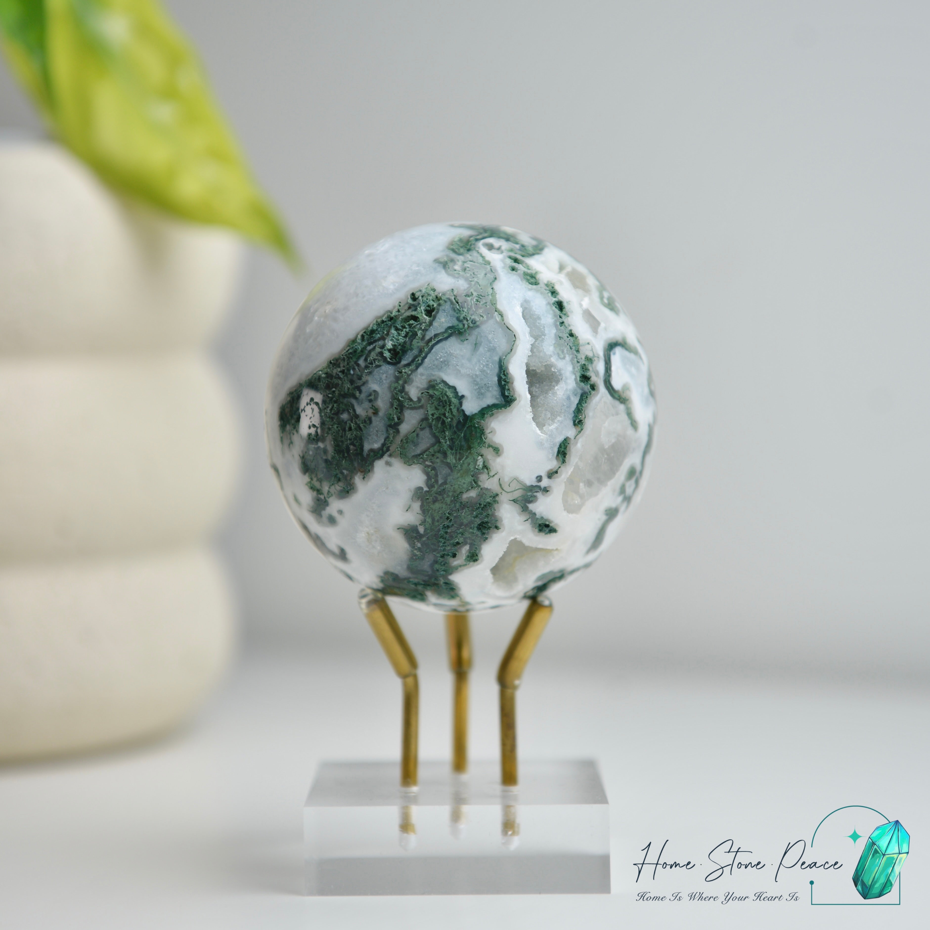 水草瑪瑙球 Moss Agate Sphere