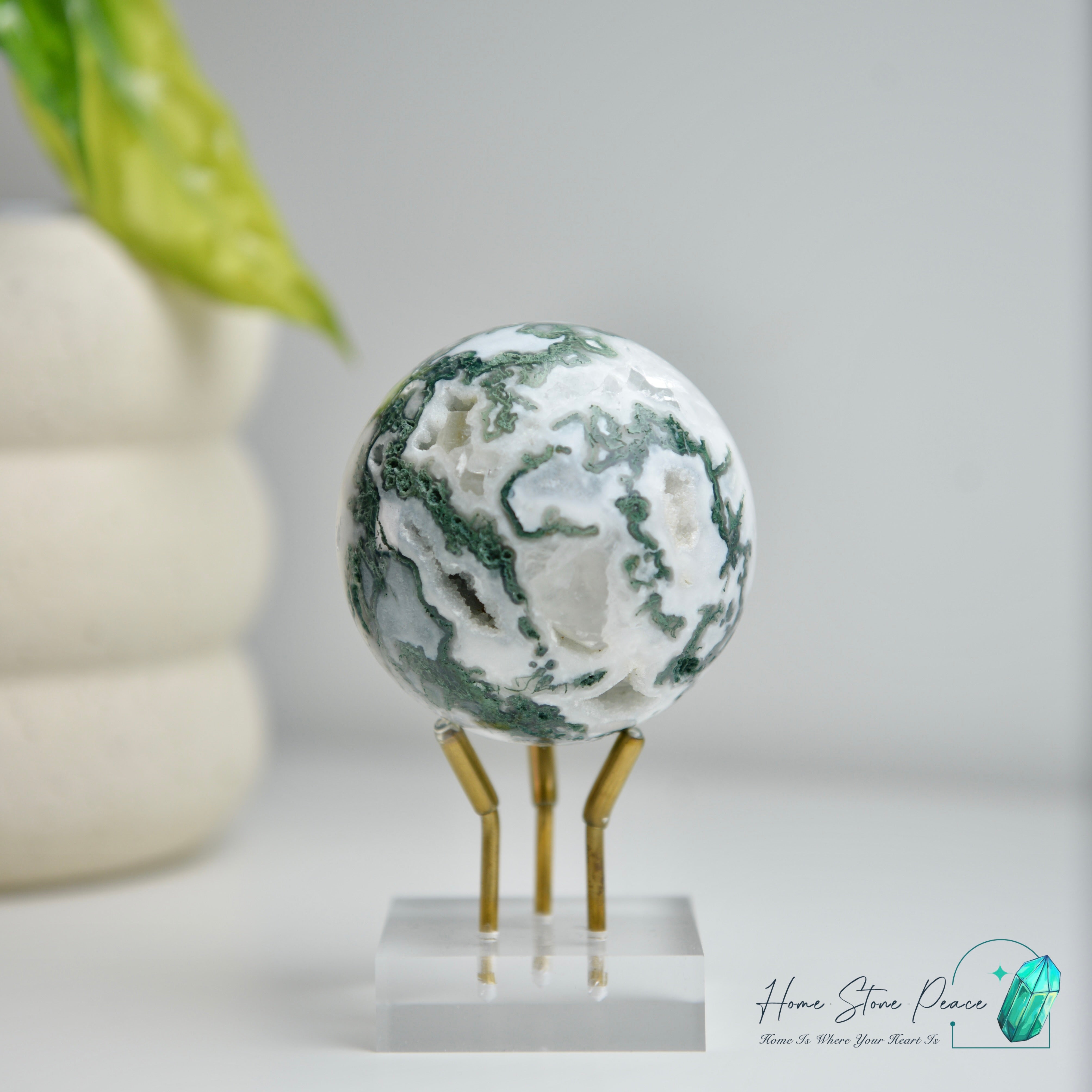 水草瑪瑙球 Moss Agate Sphere