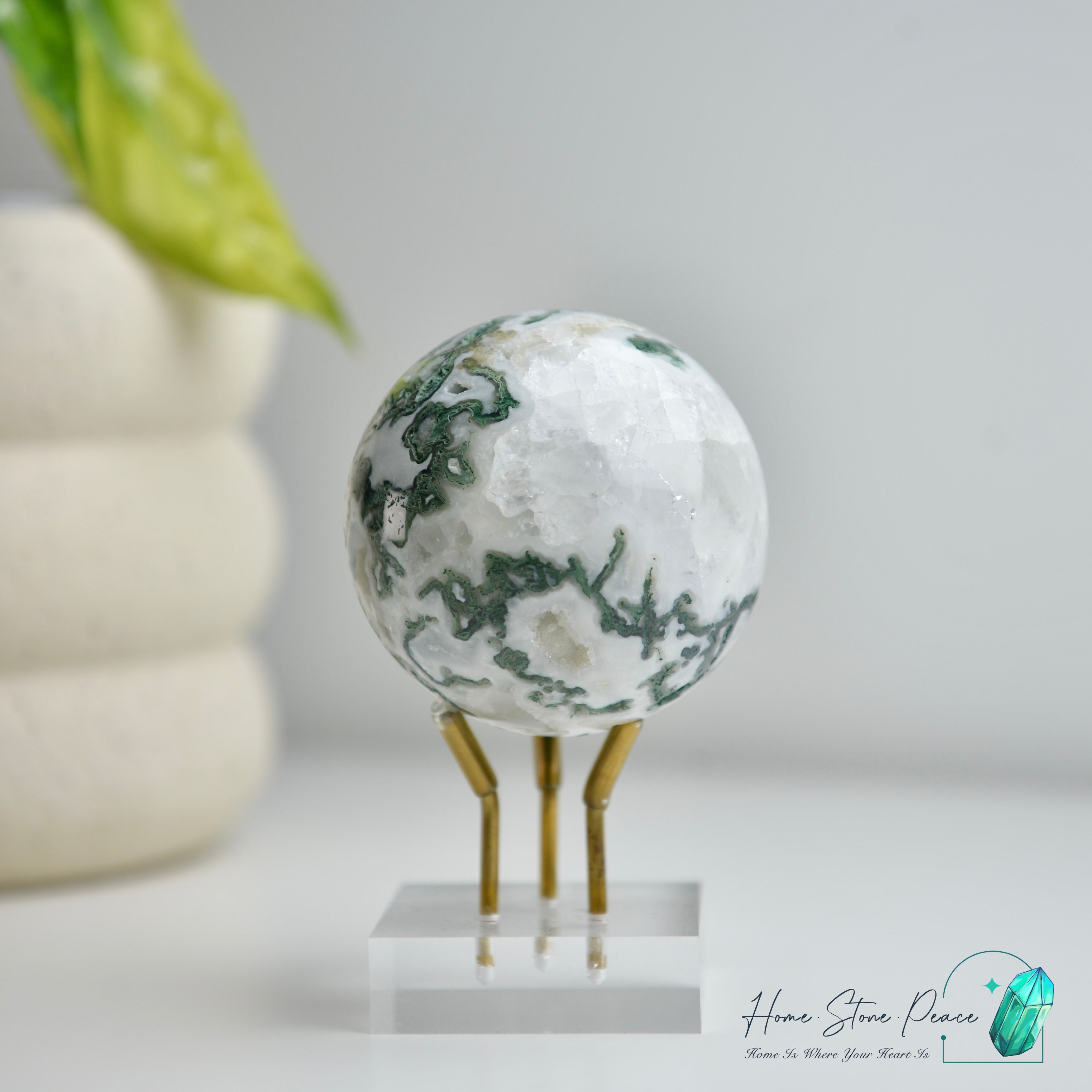 水草瑪瑙球 Moss Agate Sphere