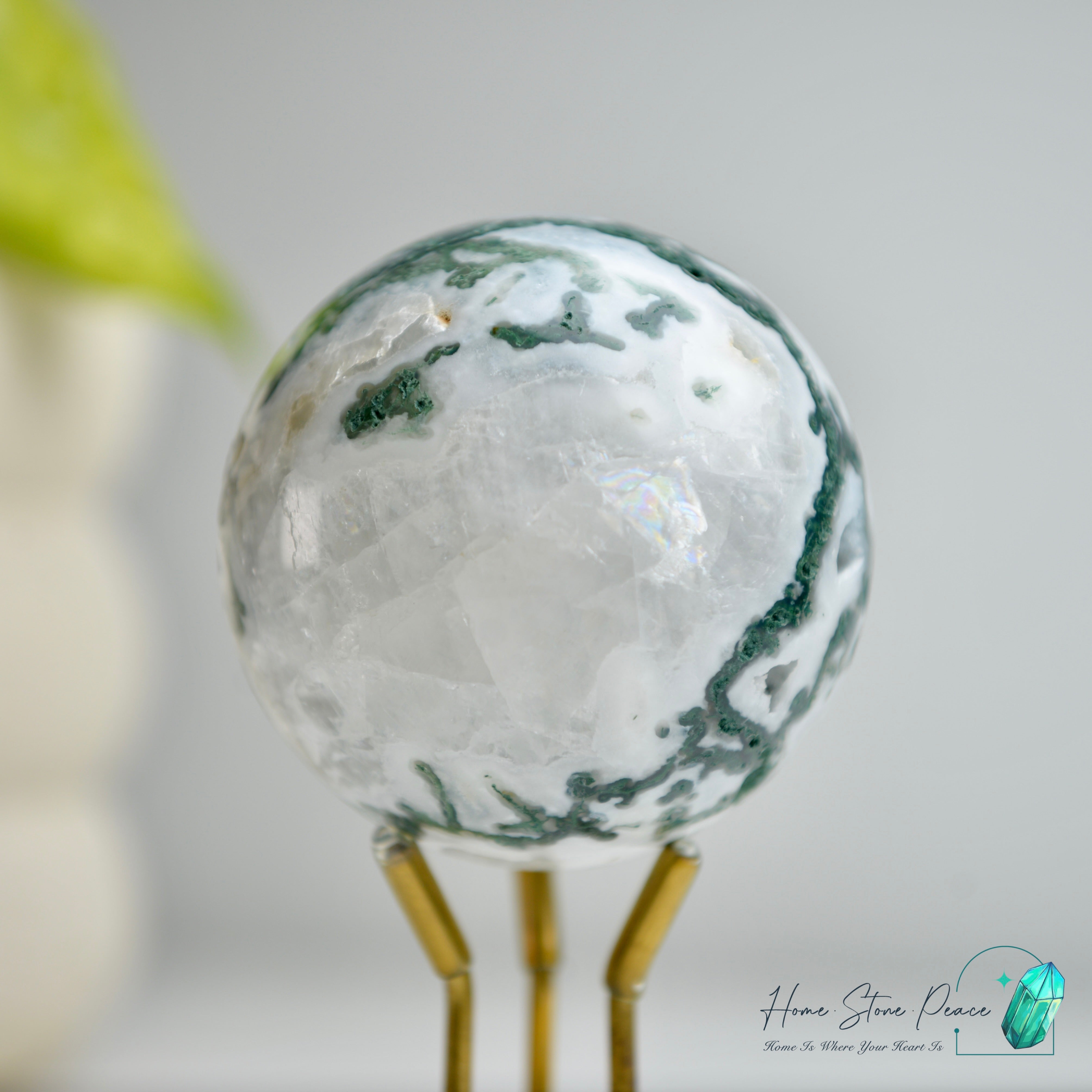 水草瑪瑙球 Moss Agate Sphere