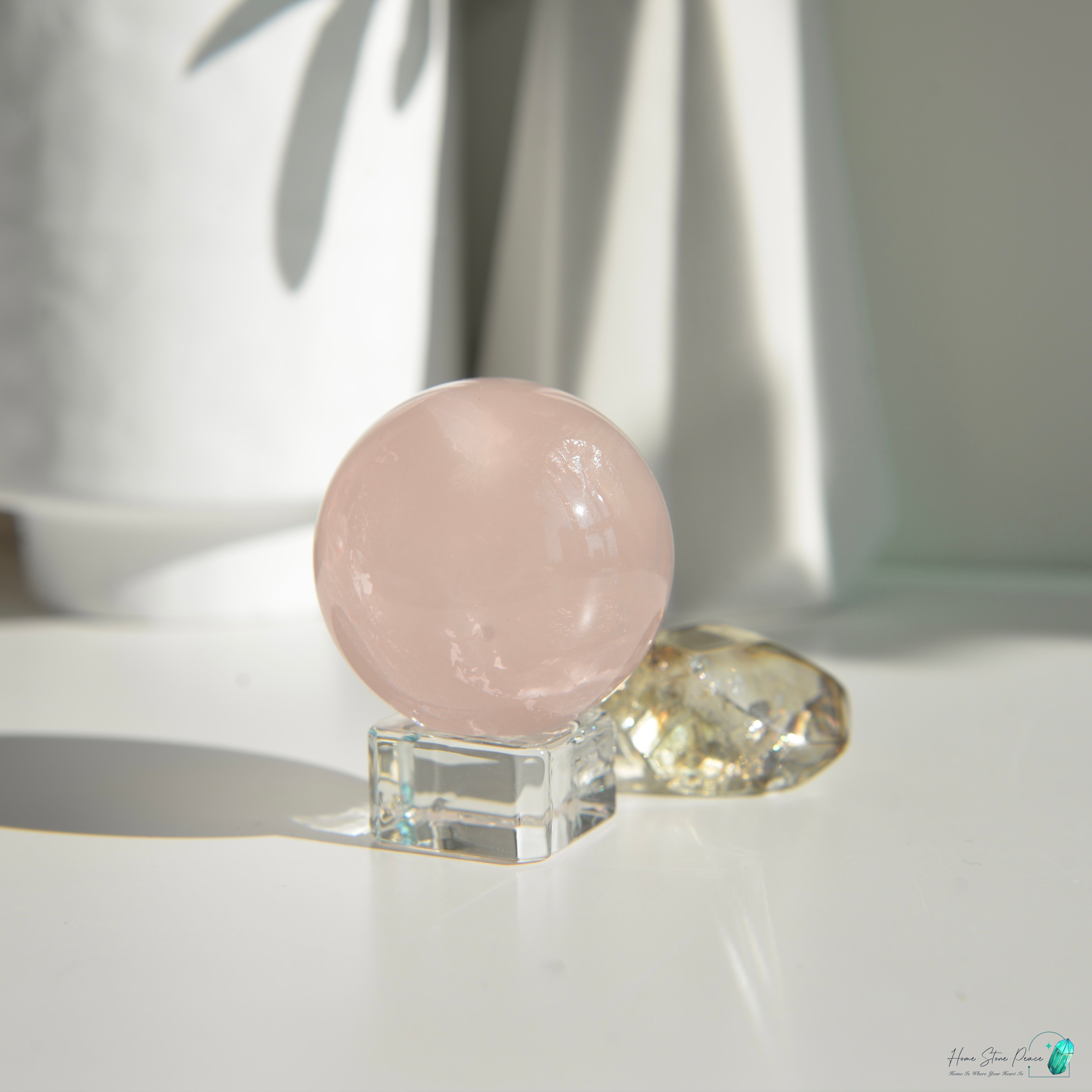 莫桑比克粉紅水晶球 Mozambique Rose Quartz Sphere