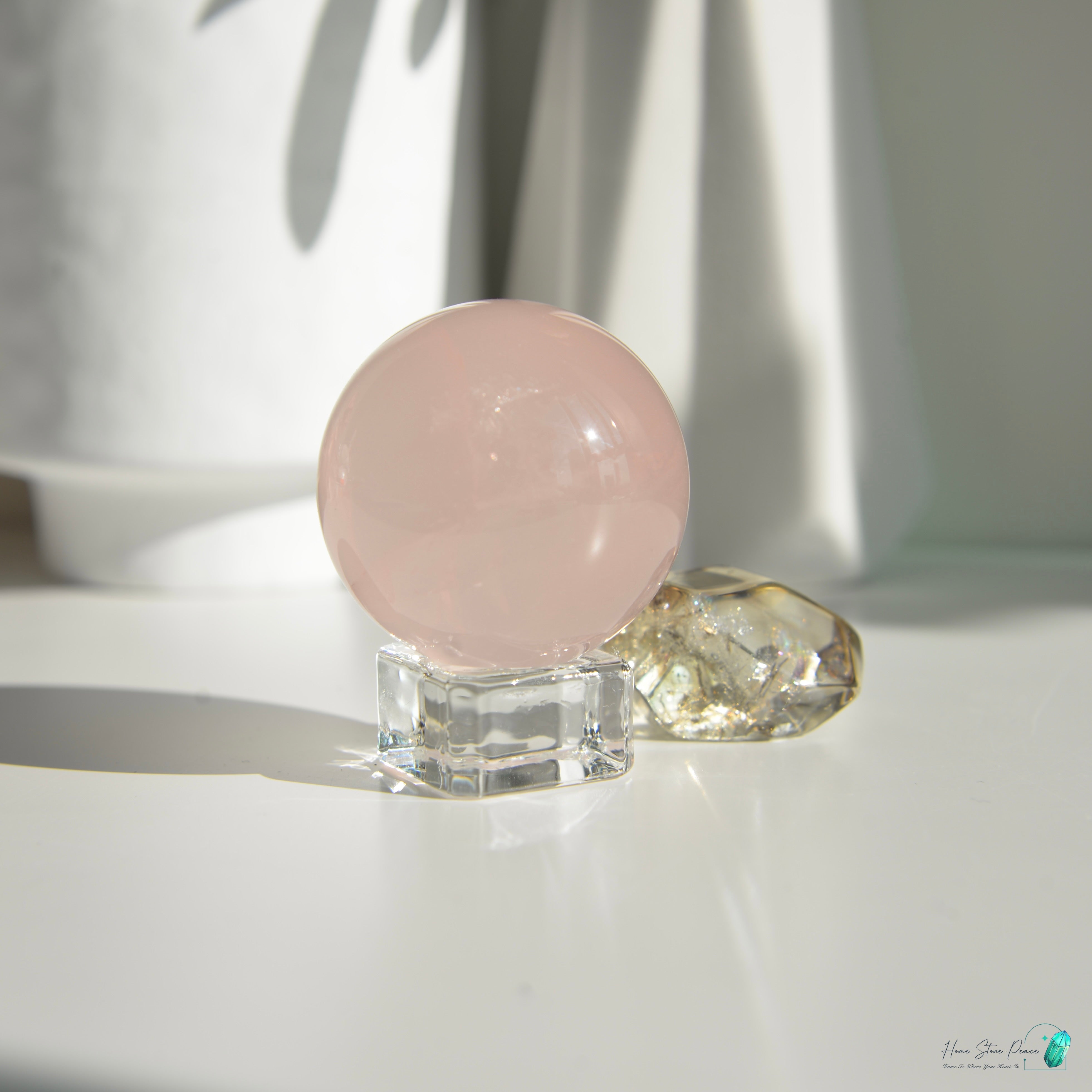 莫桑比克粉紅水晶球 Mozambique Rose Quartz Sphere