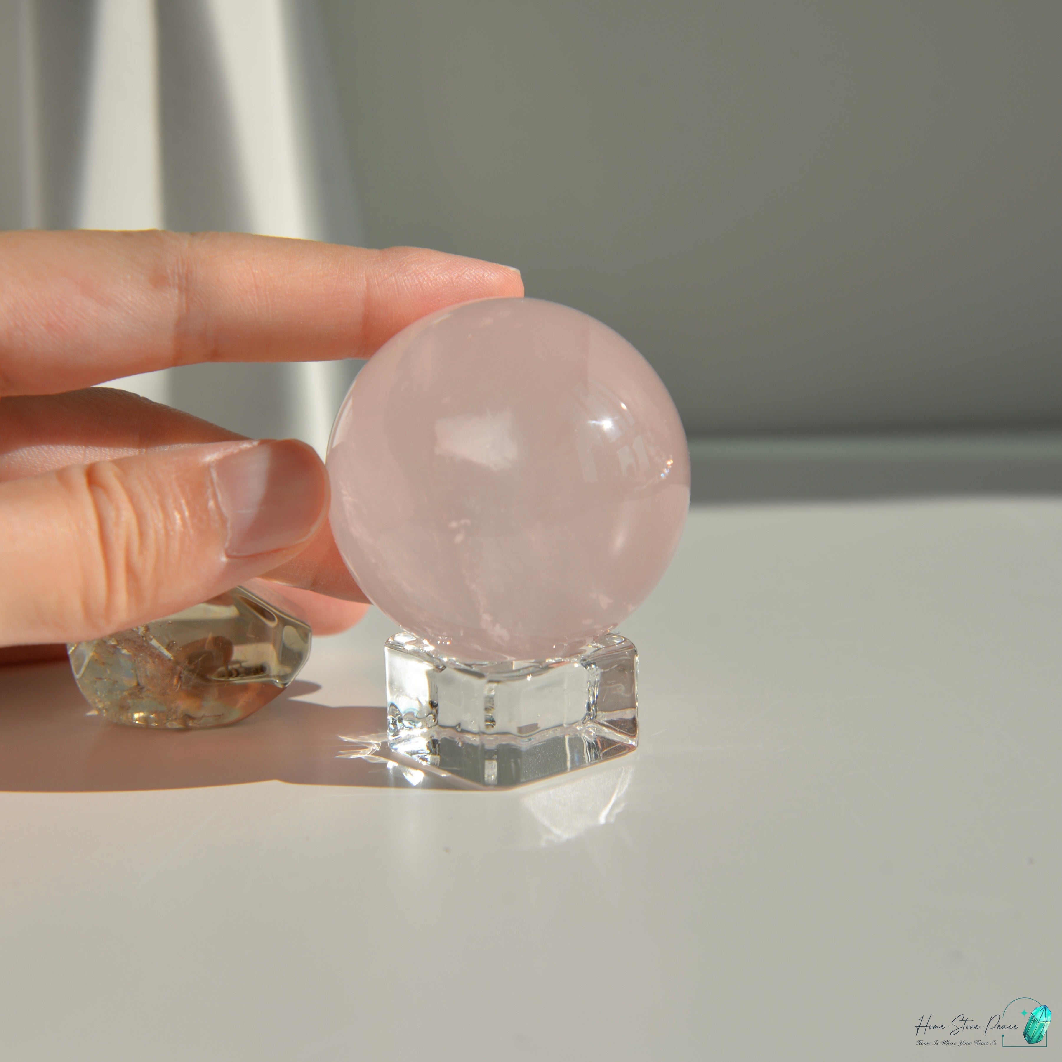 莫桑比克粉紅水晶球 Mozambique Rose Quartz Sphere