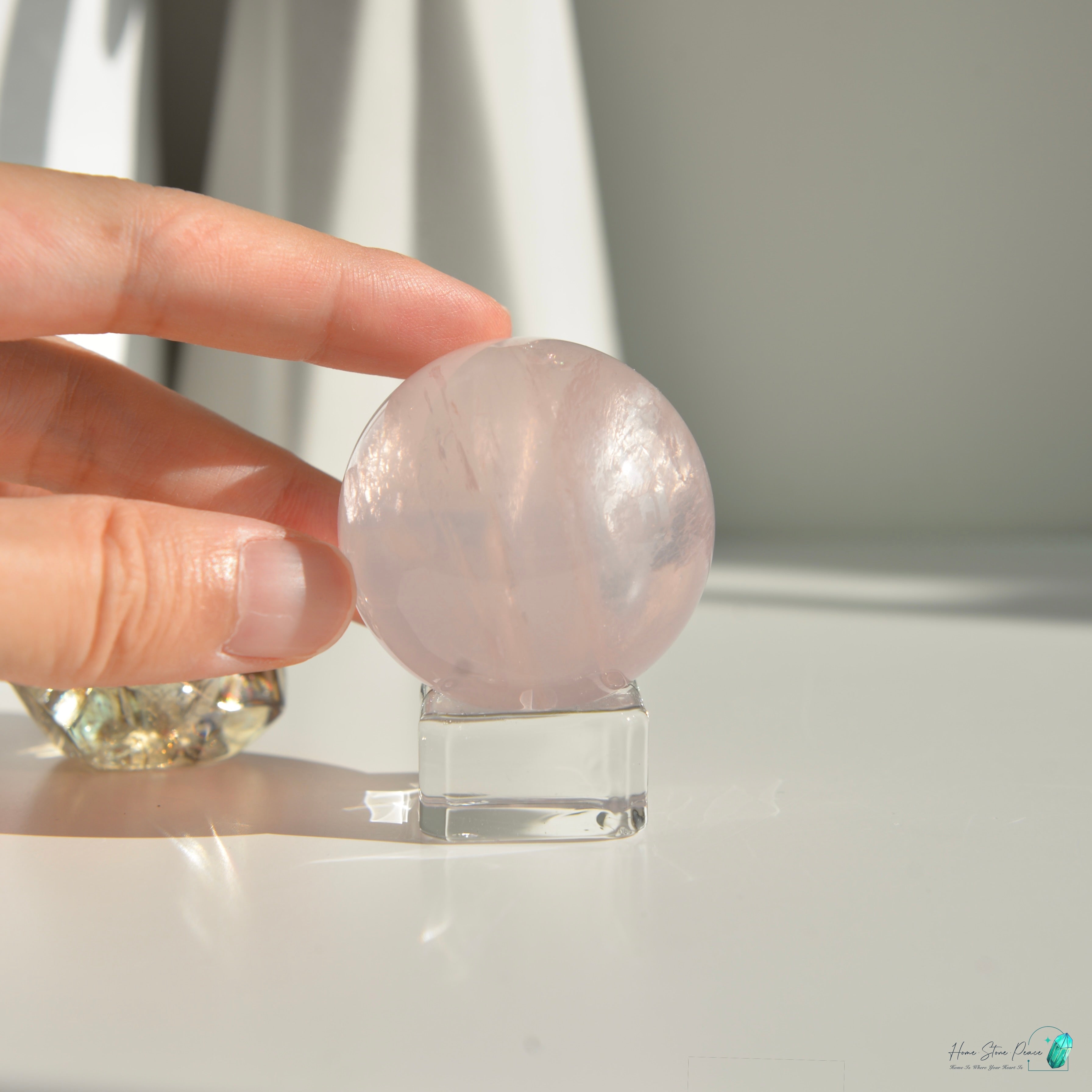 莫桑比克粉紅水晶球 Mozambique Rose Quartz Sphere