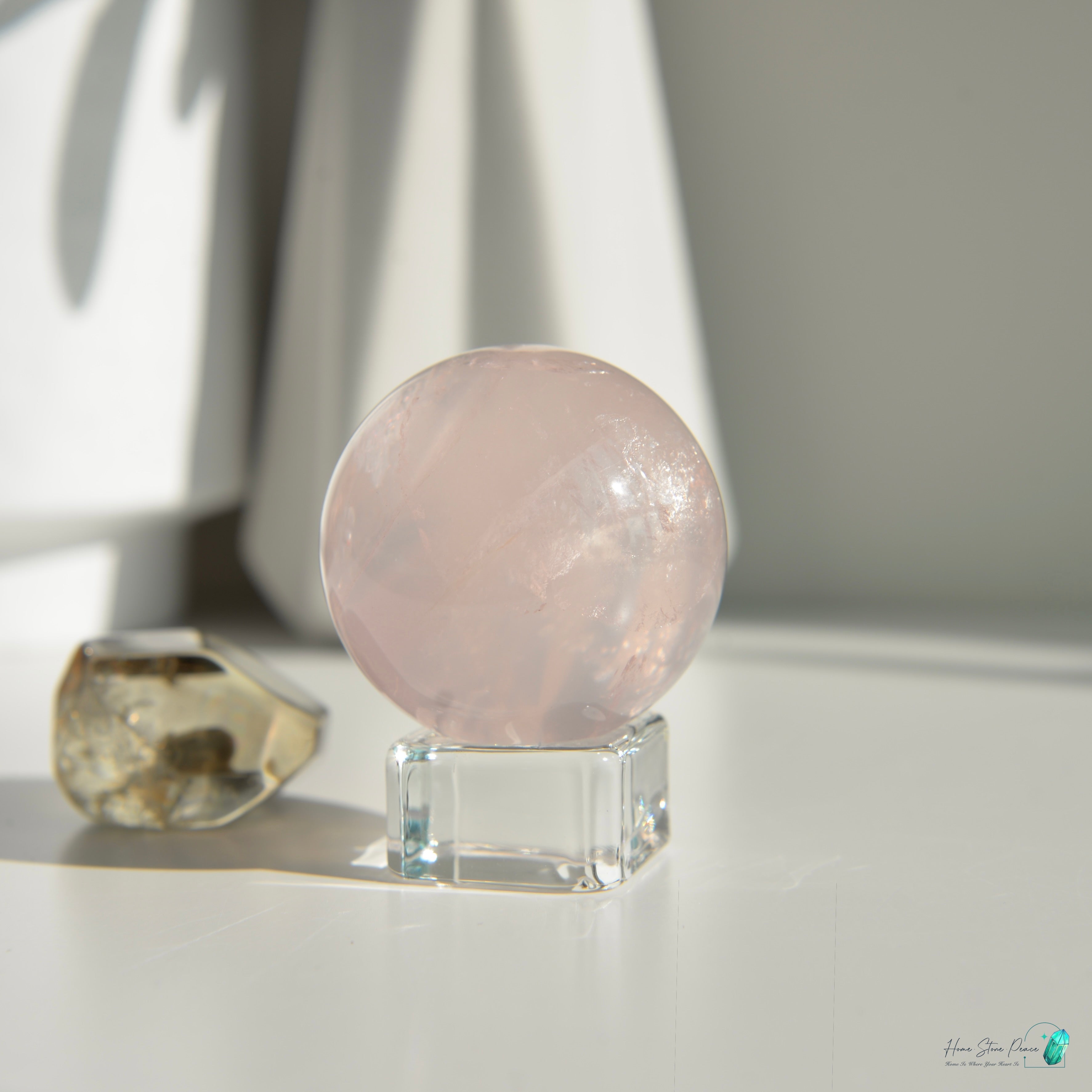 莫桑比克粉紅水晶球 Mozambique Rose Quartz Sphere