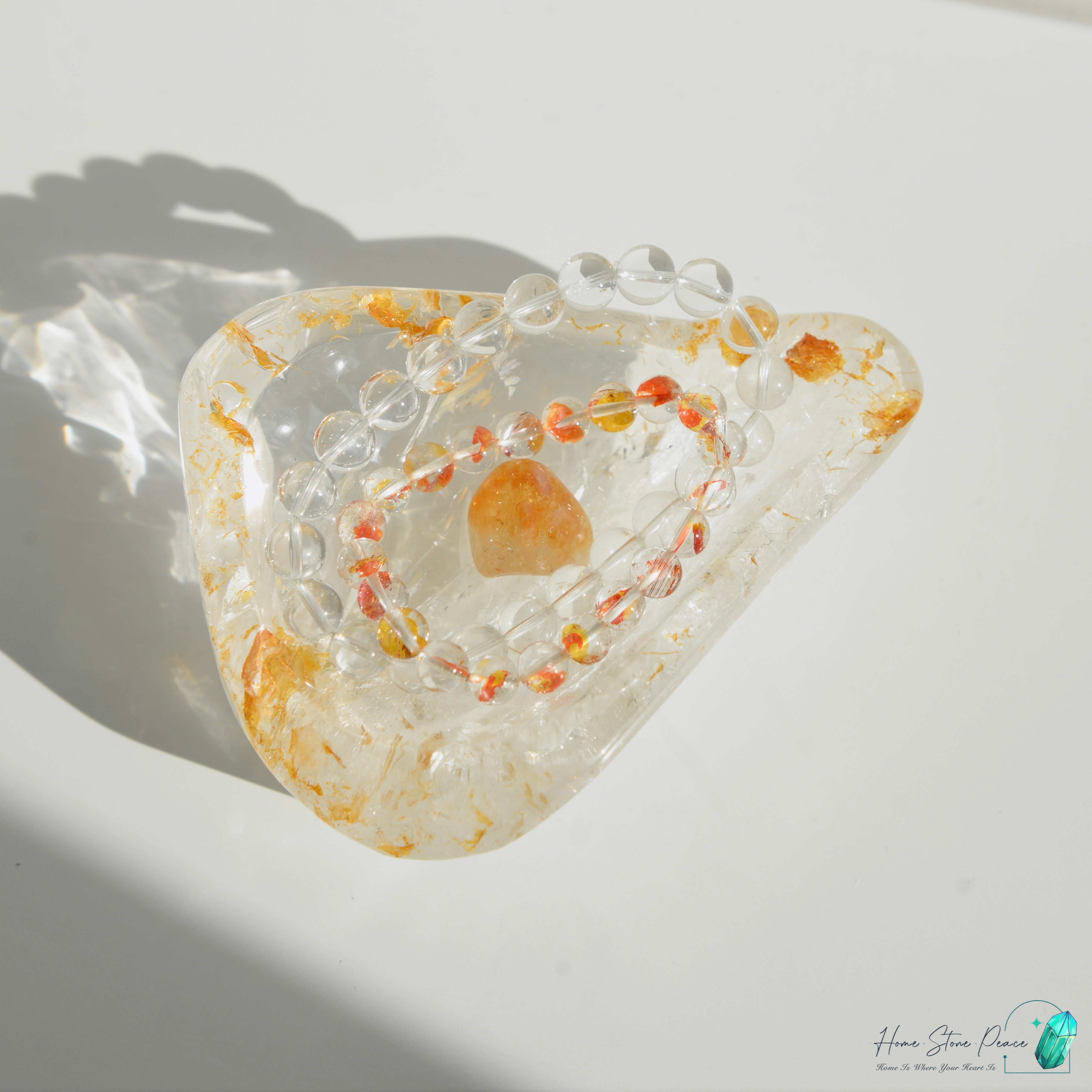 黃膠花水晶碟 Golden Healer Crystal Dish