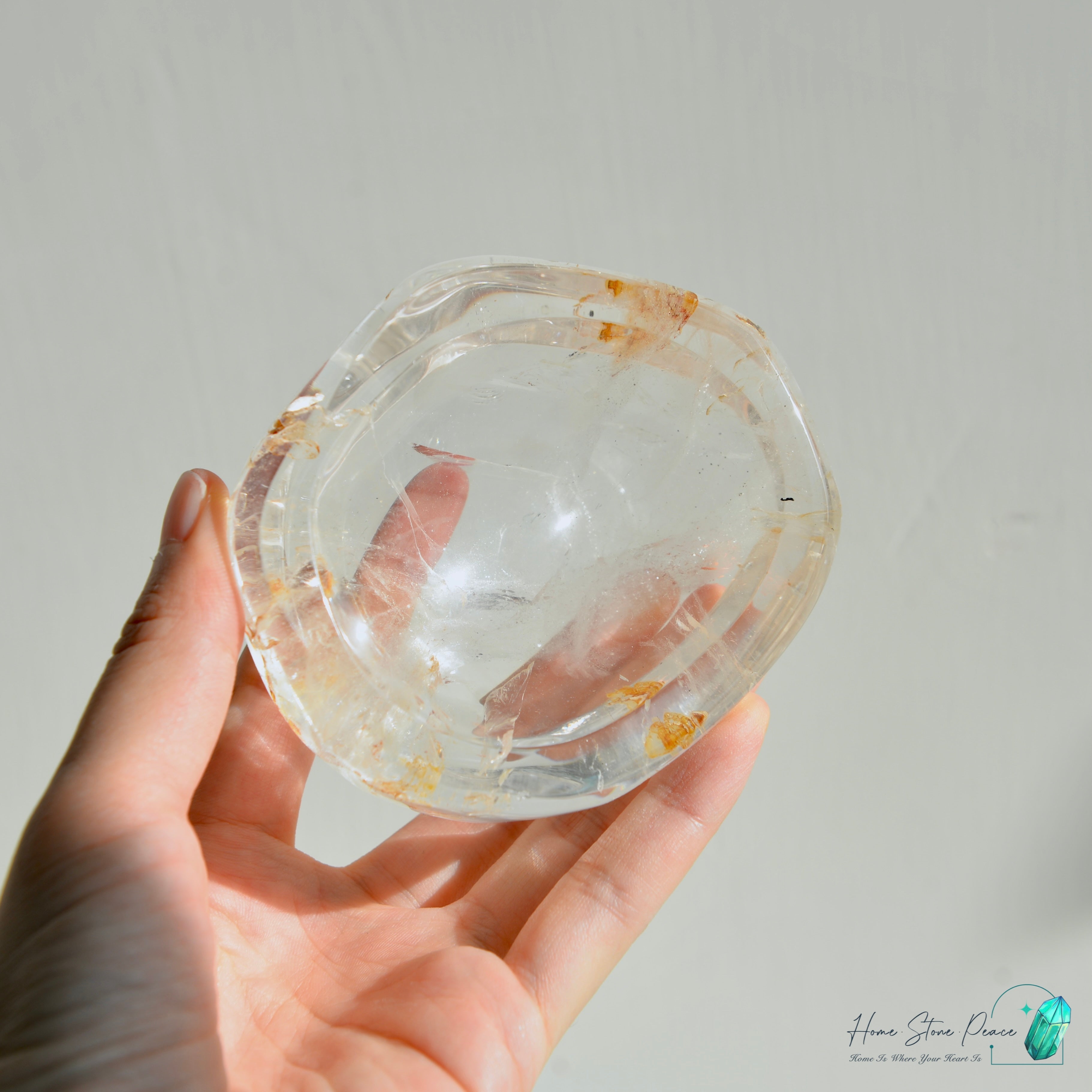 黃膠花水晶碟 Golden Healer Crystal Dish
