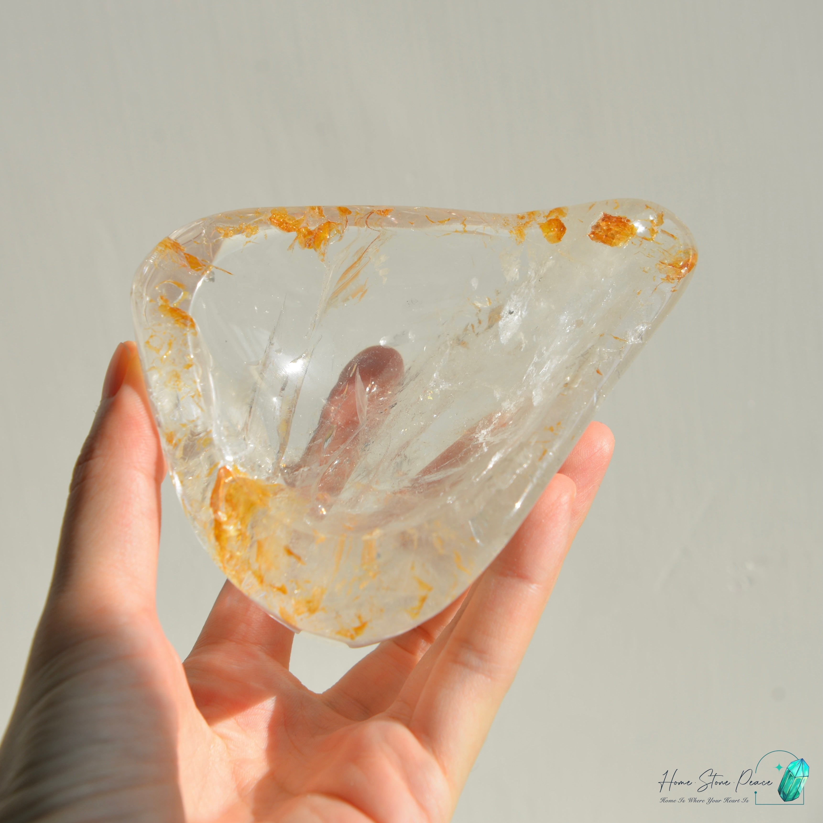 黃膠花水晶碟 Golden Healer Crystal Dish