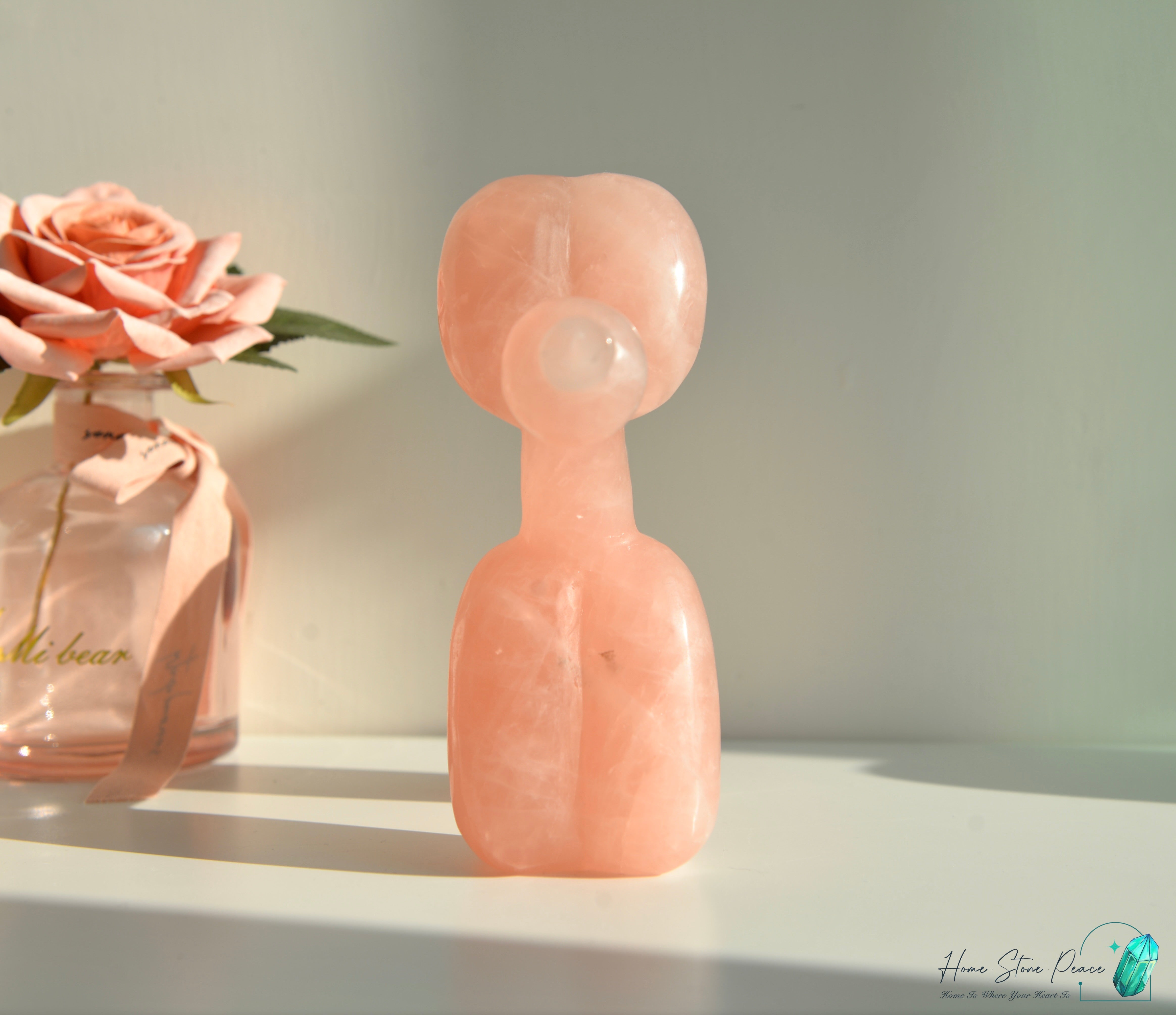 粉紅水晶氣球狗(大) Rose Quartz Balloon Dog (Large)