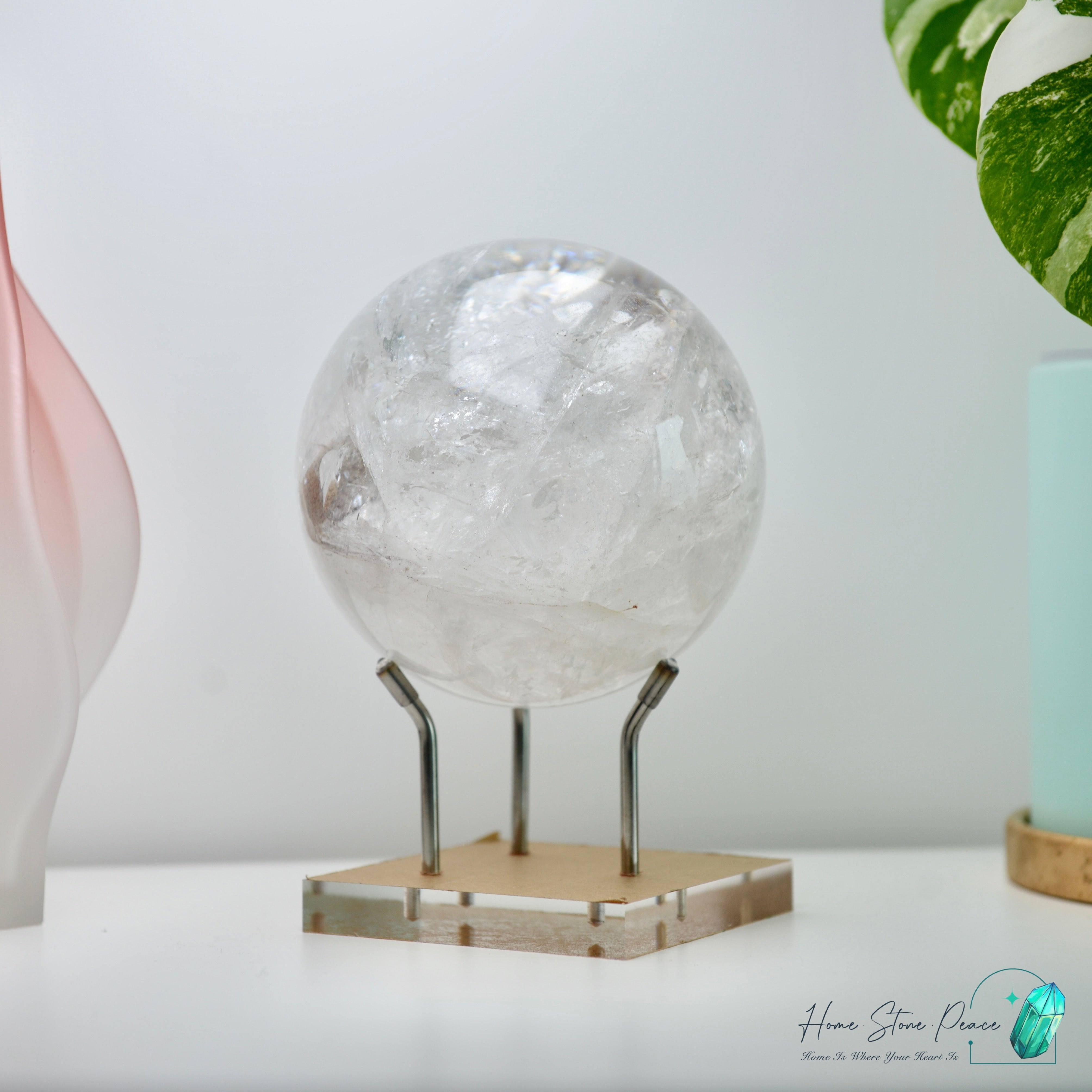 Premium Large Himalayan Manifestation Crystal Sphere 大喜馬拉雅山晶中晶水晶球