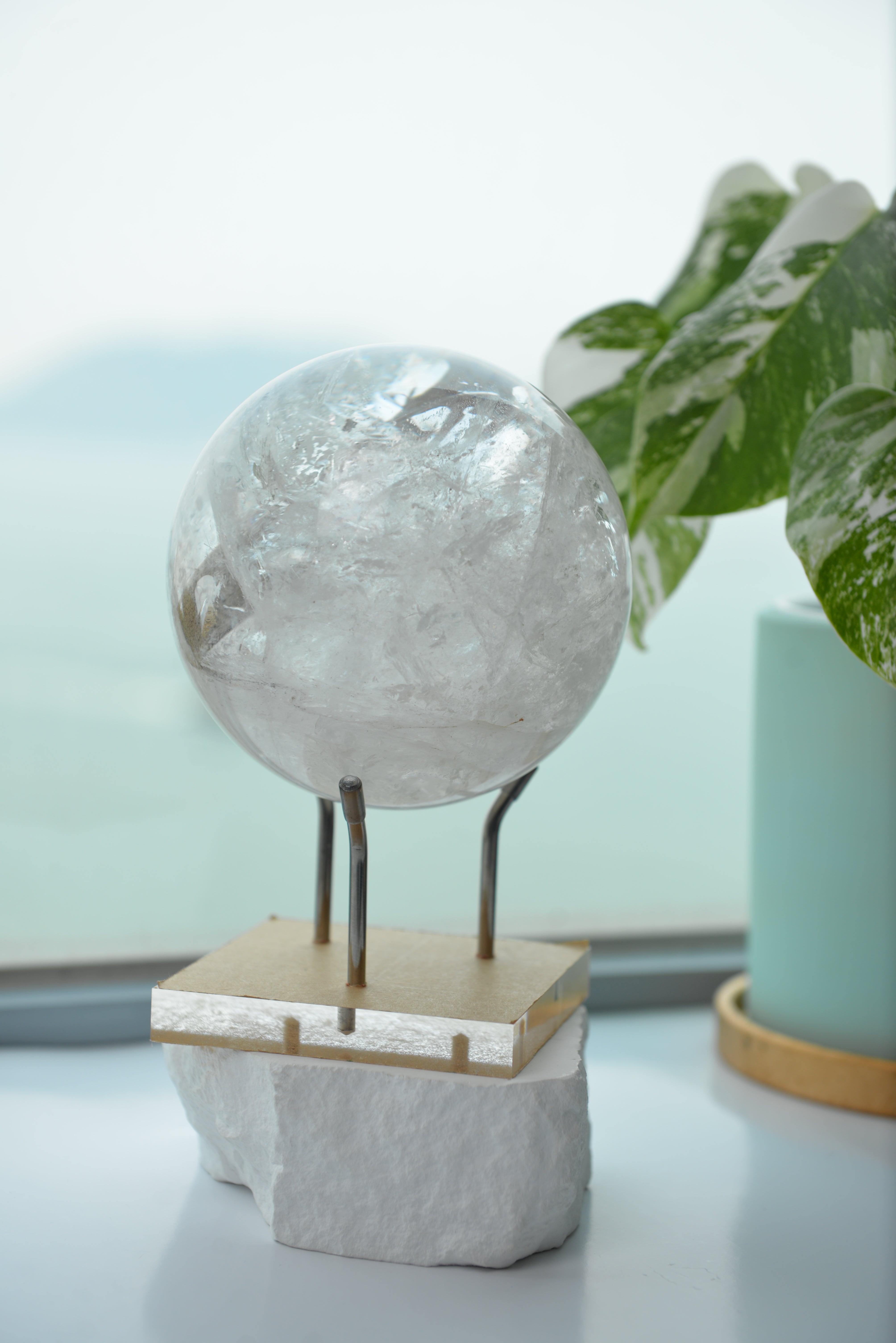 Premium Large Himalayan Manifestation Crystal Sphere 大喜馬拉雅山晶中晶水晶球