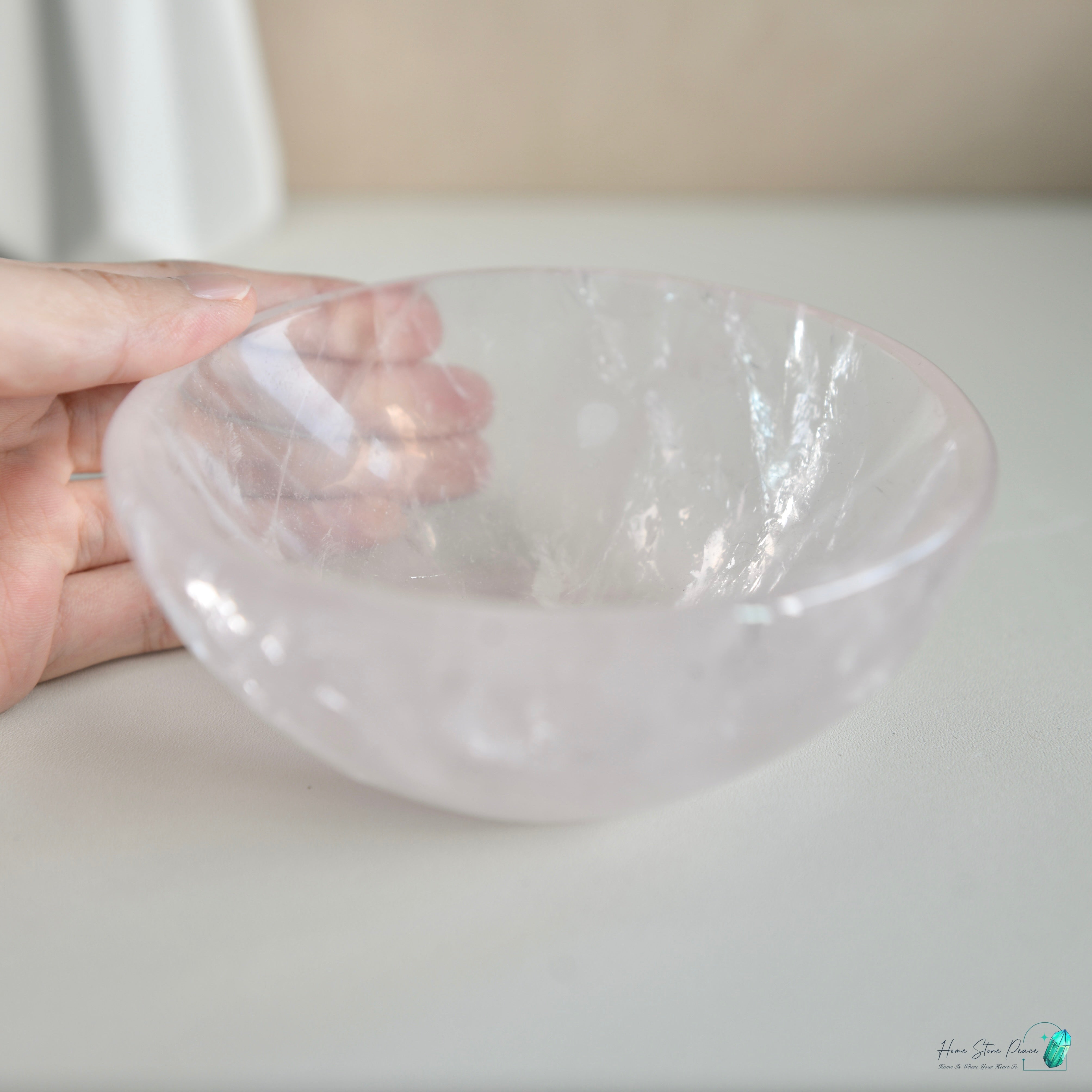 粉紅水晶ボウル ローズクォーツボウル