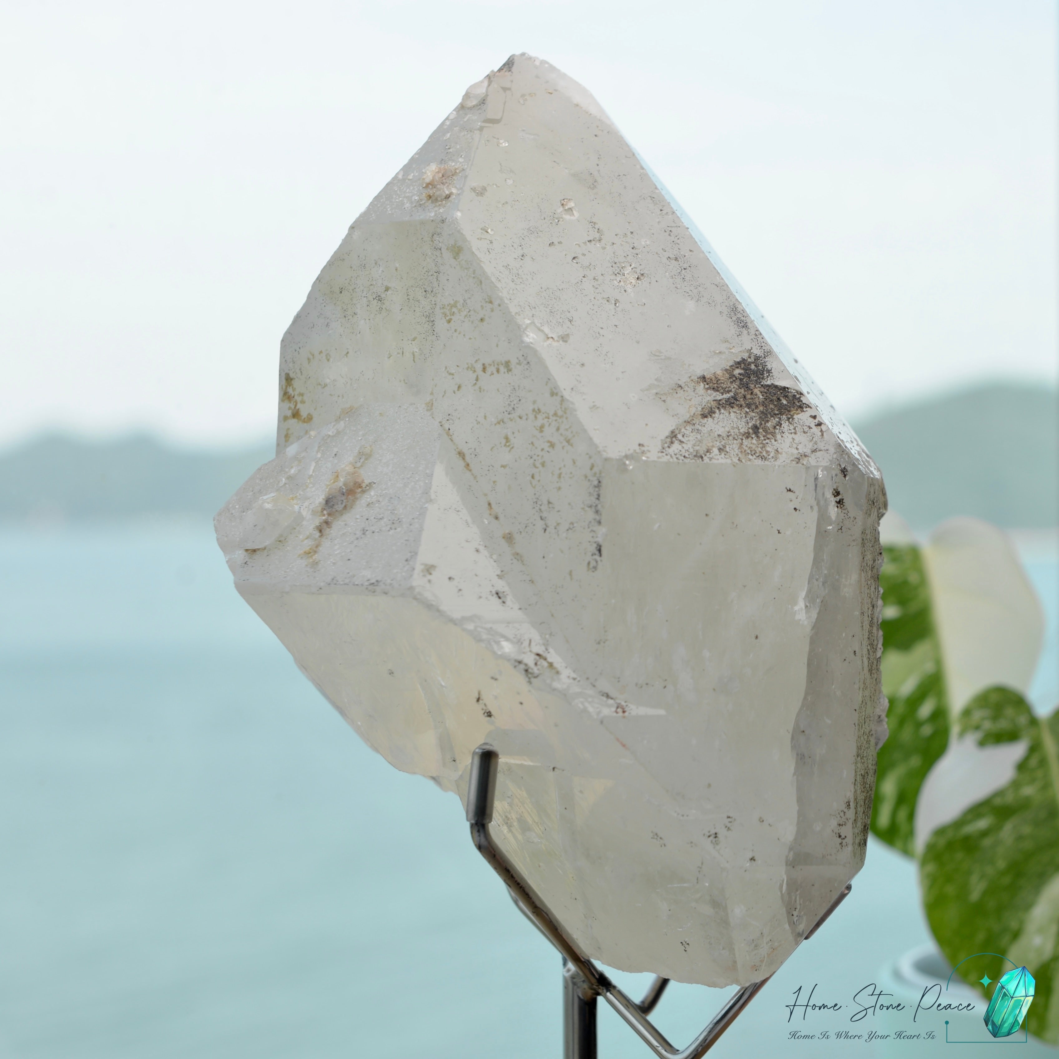 Raw Tibetan Double Terminated White Quartz 原皮西藏雙尖白水晶