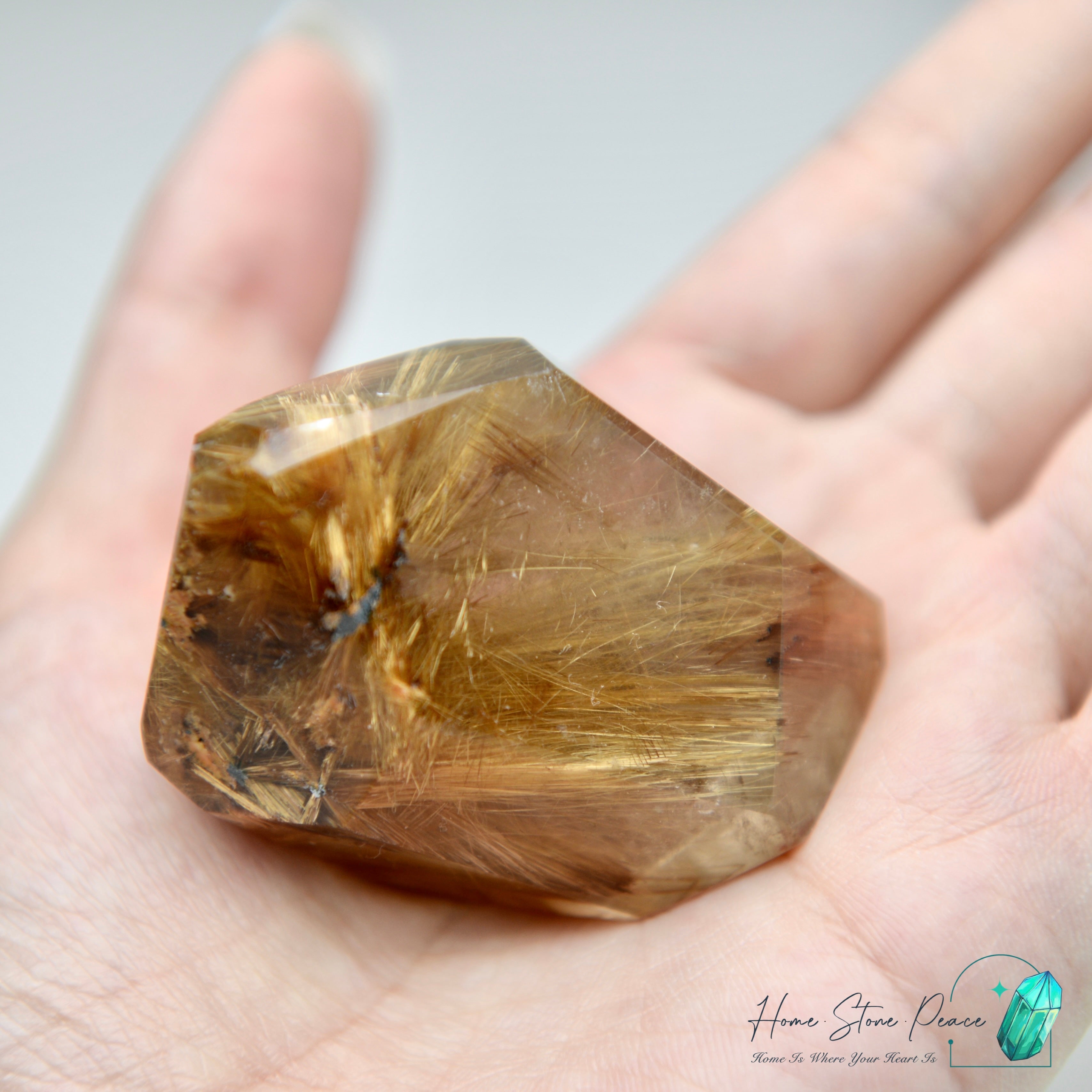 巴西金髮晶隨形 Premium Brazilian Gold Rutilated Free Form