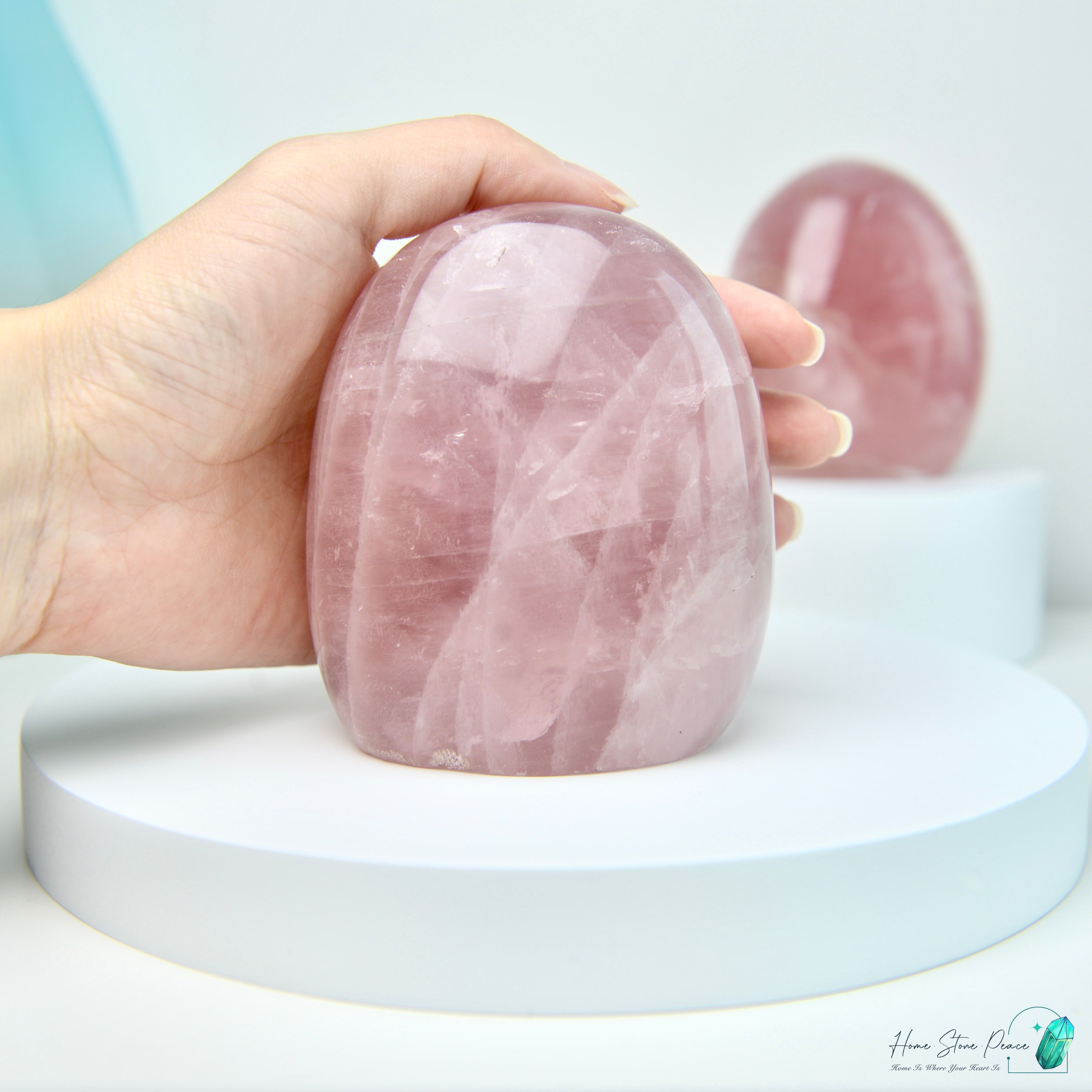 Madagascar Rose Quartz Free Form 馬達加斯加粉晶隨形