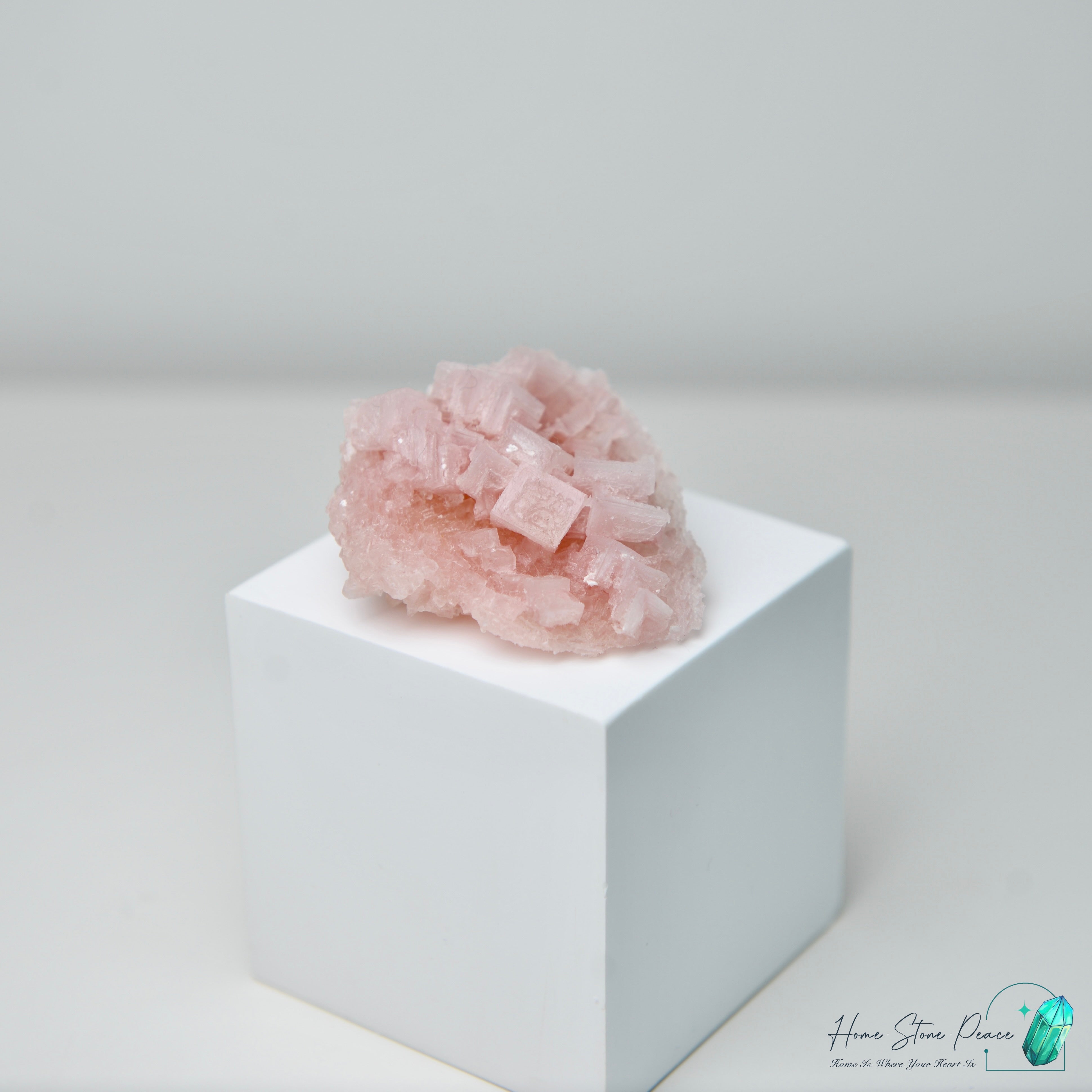 塞爾斯湖粉紅鹽礦 Natural Searles Lake Pink Halite