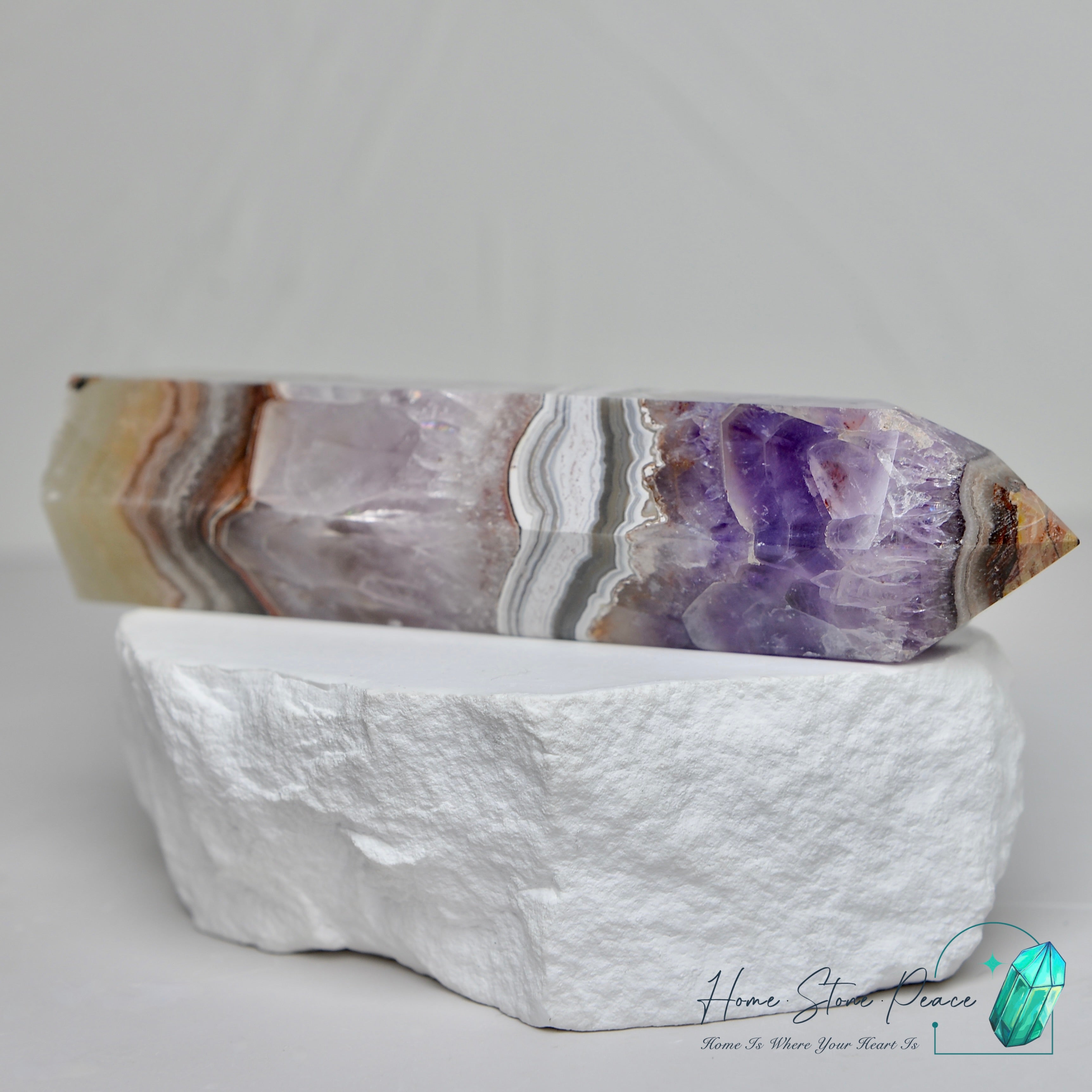 紫水晶瑪瑙柱 Amethyst Agate Tower