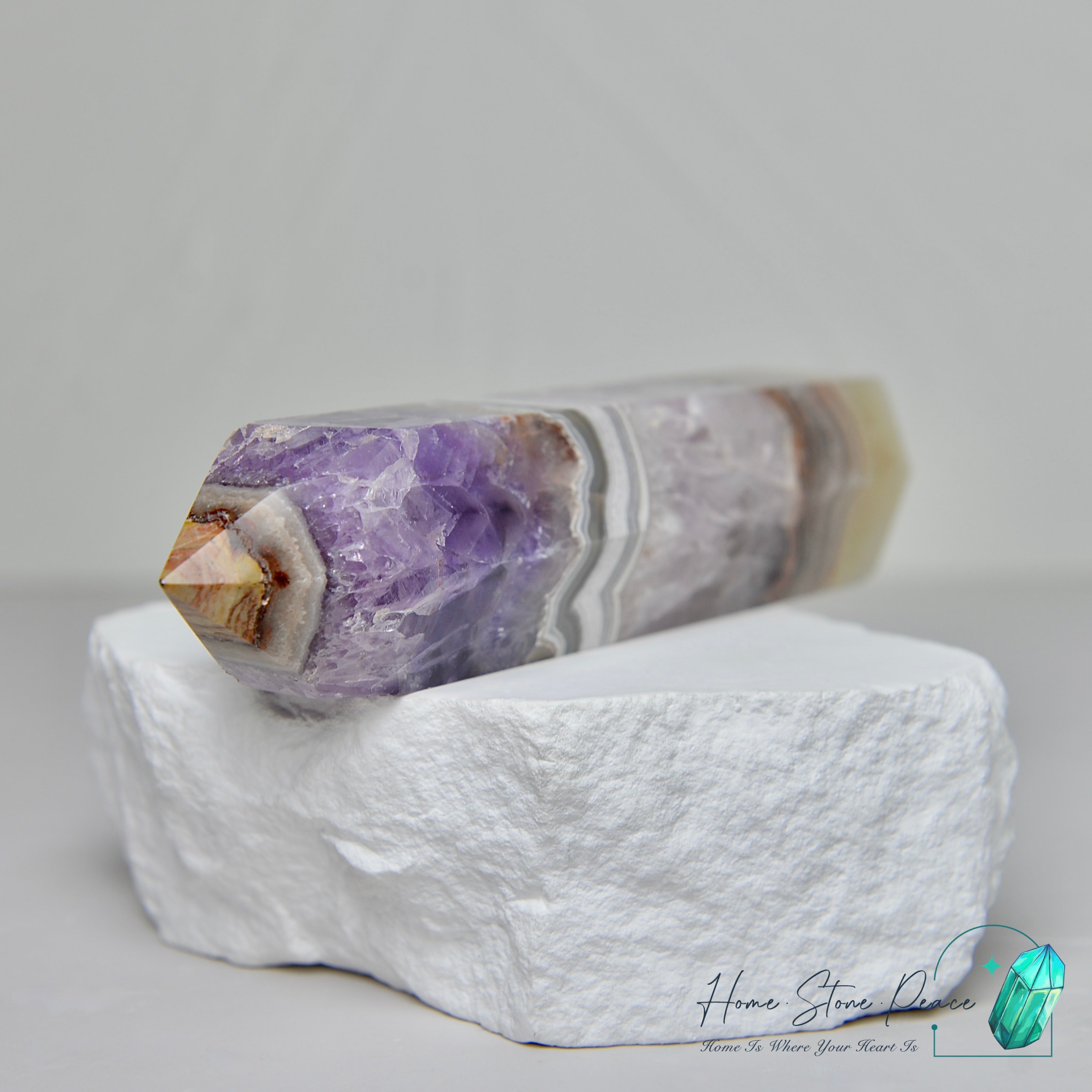 紫水晶瑪瑙柱 Amethyst Agate Tower