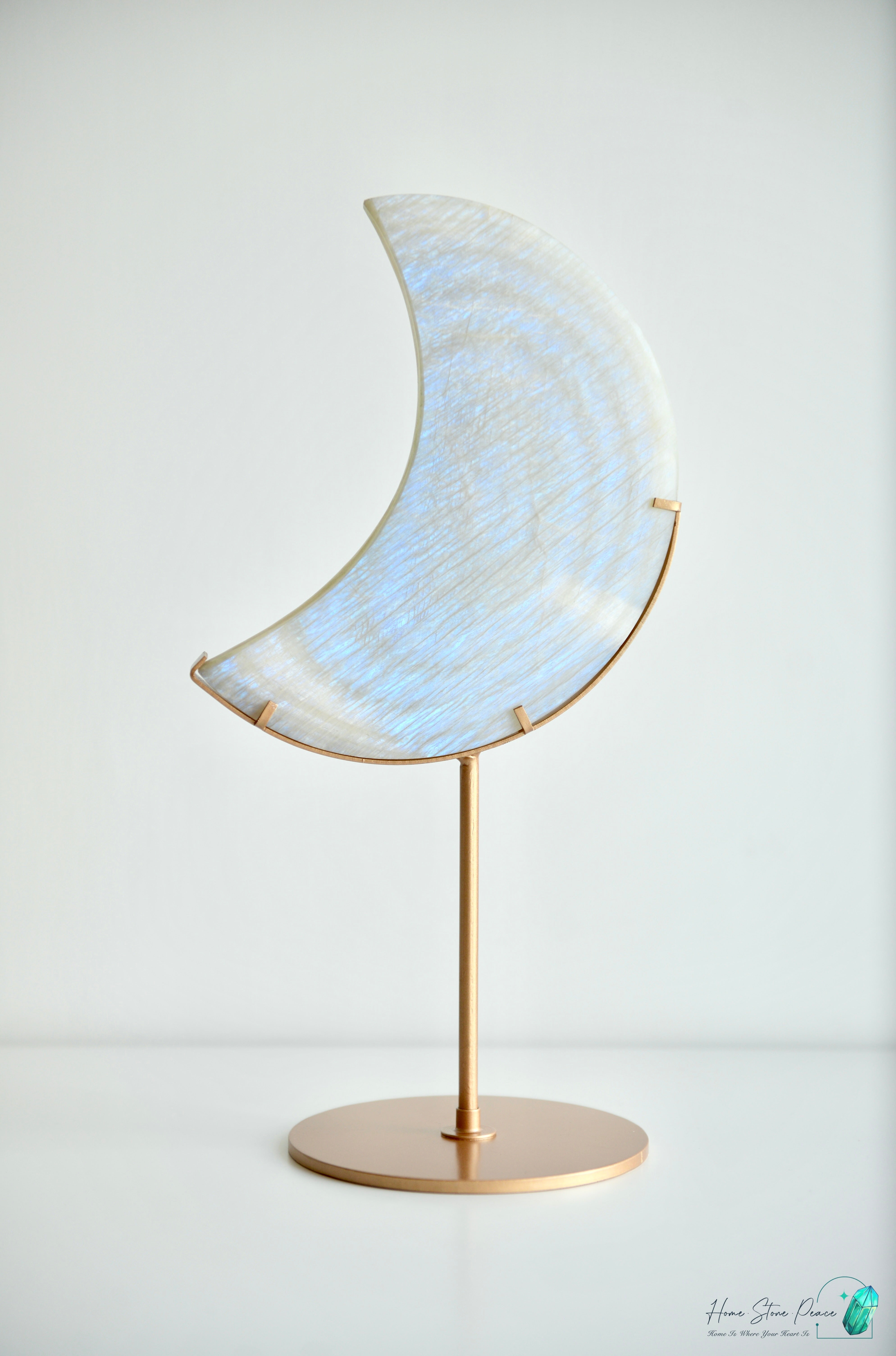 月亮石連座(大型）Large Moonstone with Stand