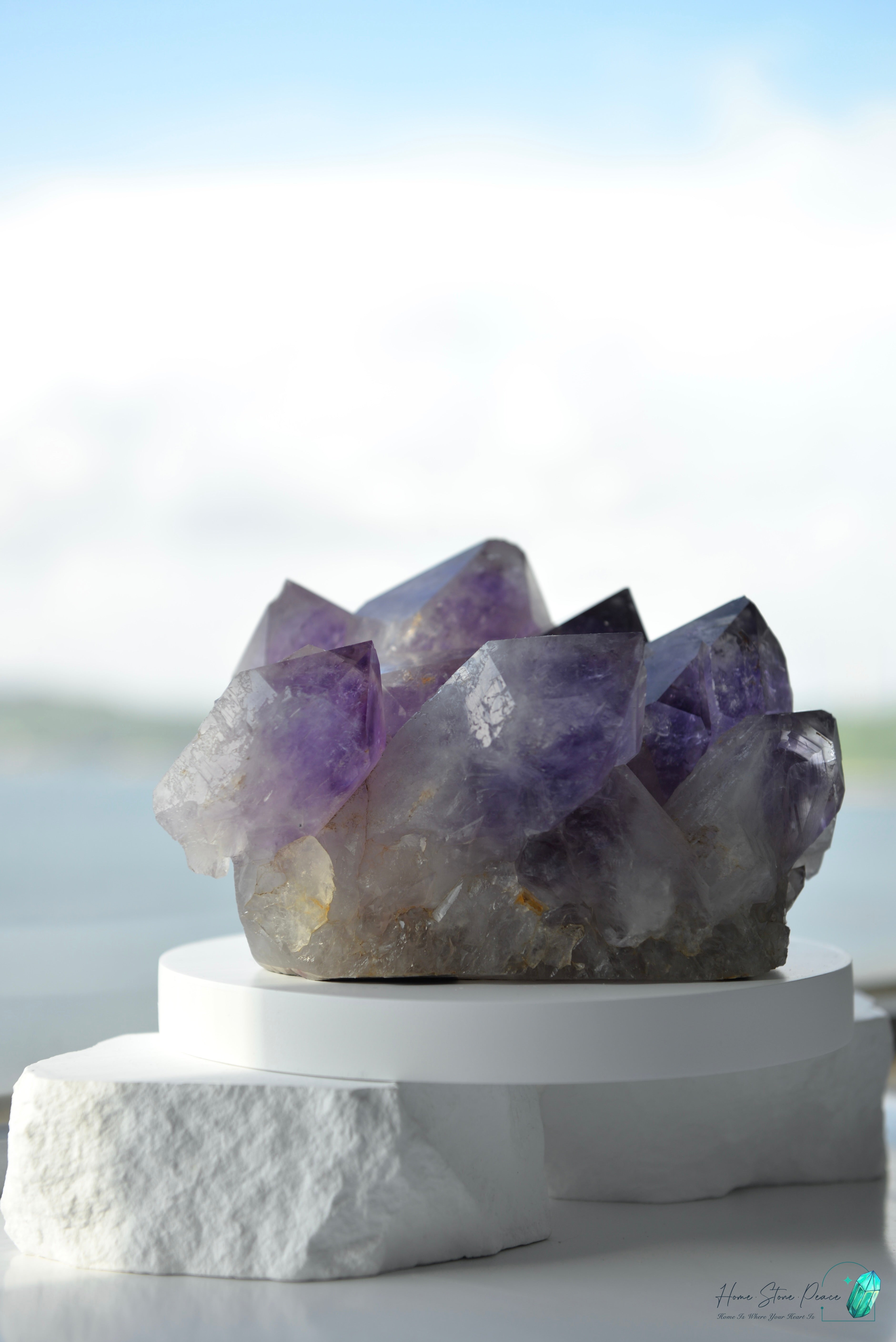 玻利維亞紫水晶簇 (大型）Natural Bolivian Amethyst Cluster (Large)